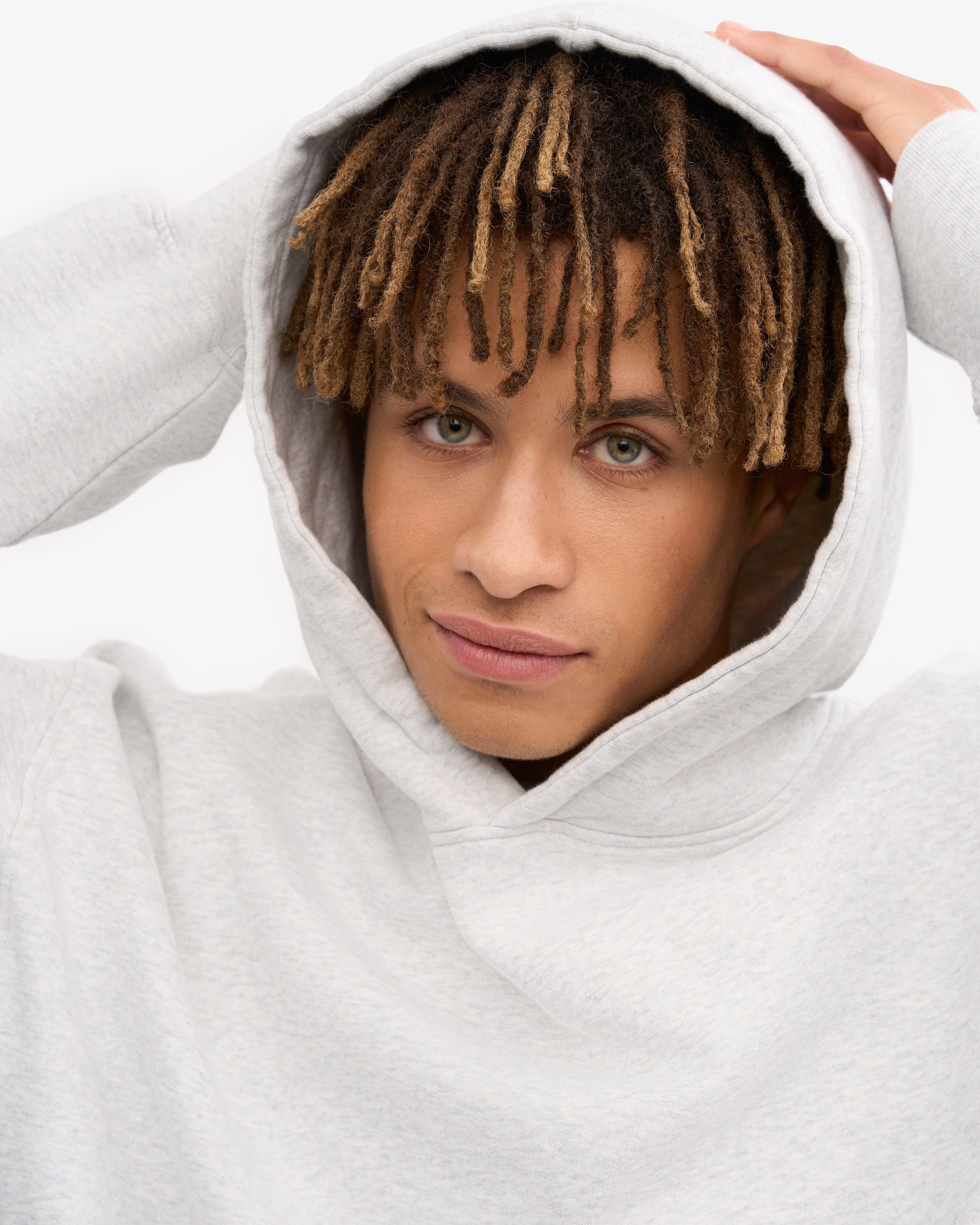 Organic Oversized Hoodie - Cozy Snow Melange Pullover for Men & Women | Perfect for Winter, Casual Wear & Outdoor Activities