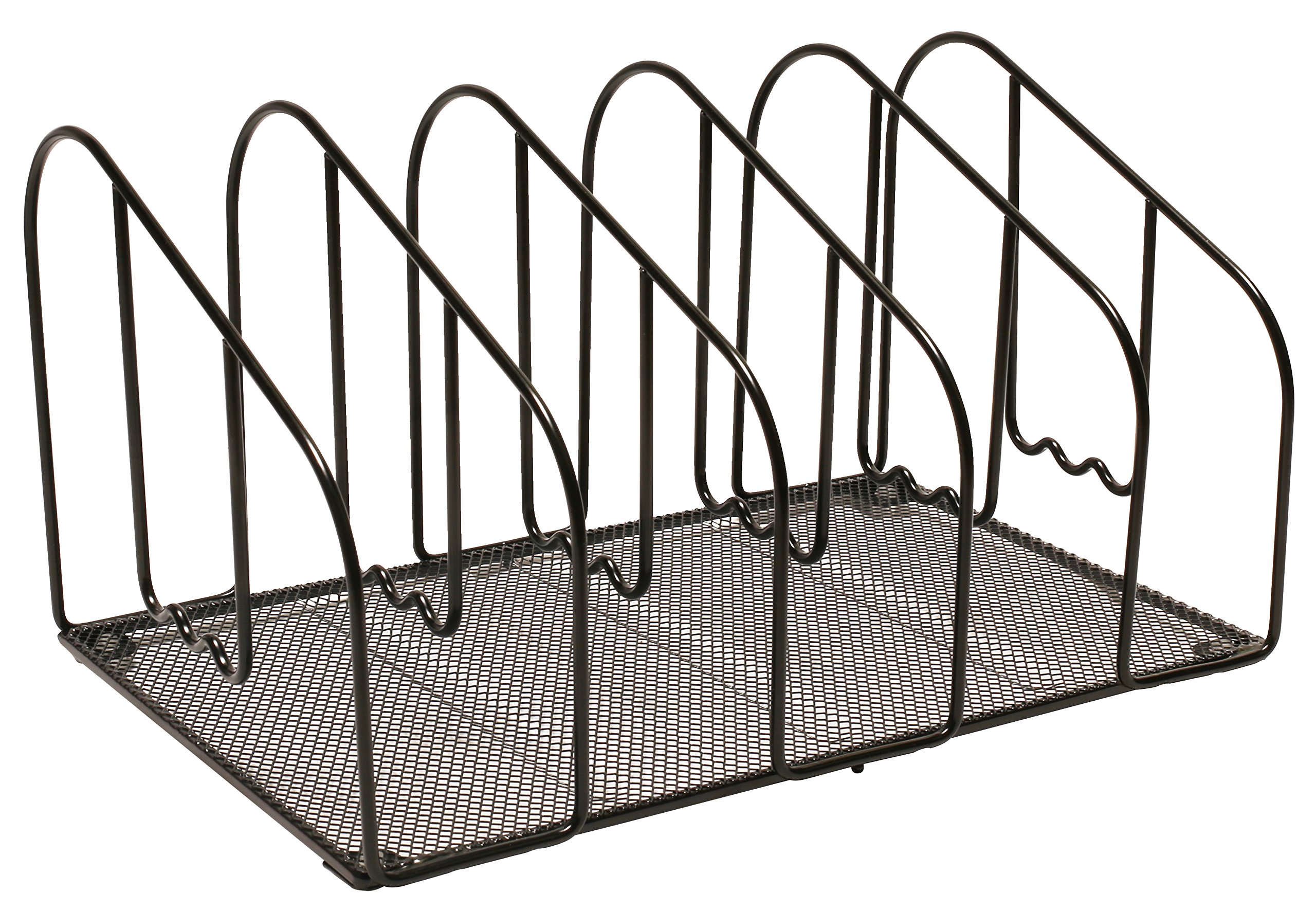 Deco Brothers 5-Section Black File Sorter Organizer for Desk - Perfect for Office, Home, and School Paper Organization