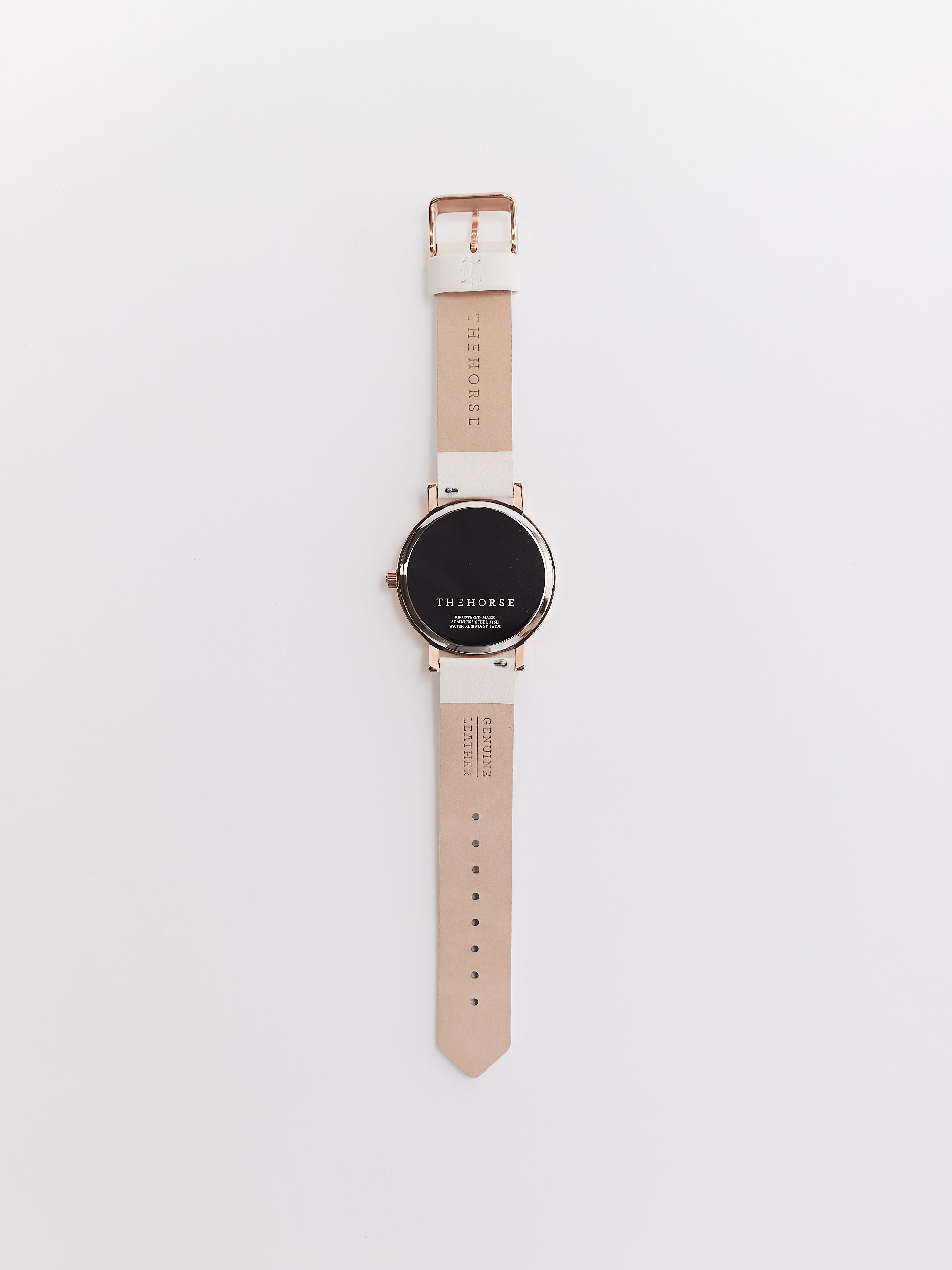 Original Polished Rose Gold Watch with White Dial & Genuine Milk Leather Strap - Perfect for Casual Wear, Office & Special Occasions