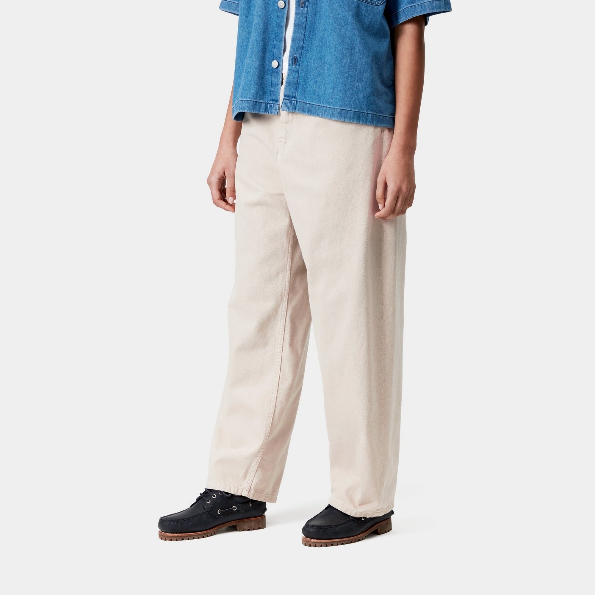 Women's Brandon Pant - Premium Twill Fabric | Fleur De Sel Stone-Dyed Casual Pants for Work & Everyday Wear