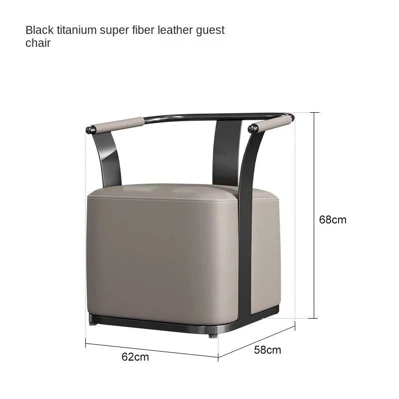 Minimalist Modern Single Chair - Light Luxury Accent Chair for Living Room, Bedroom & Office - Stylish Home Decor & Comfortable Seating