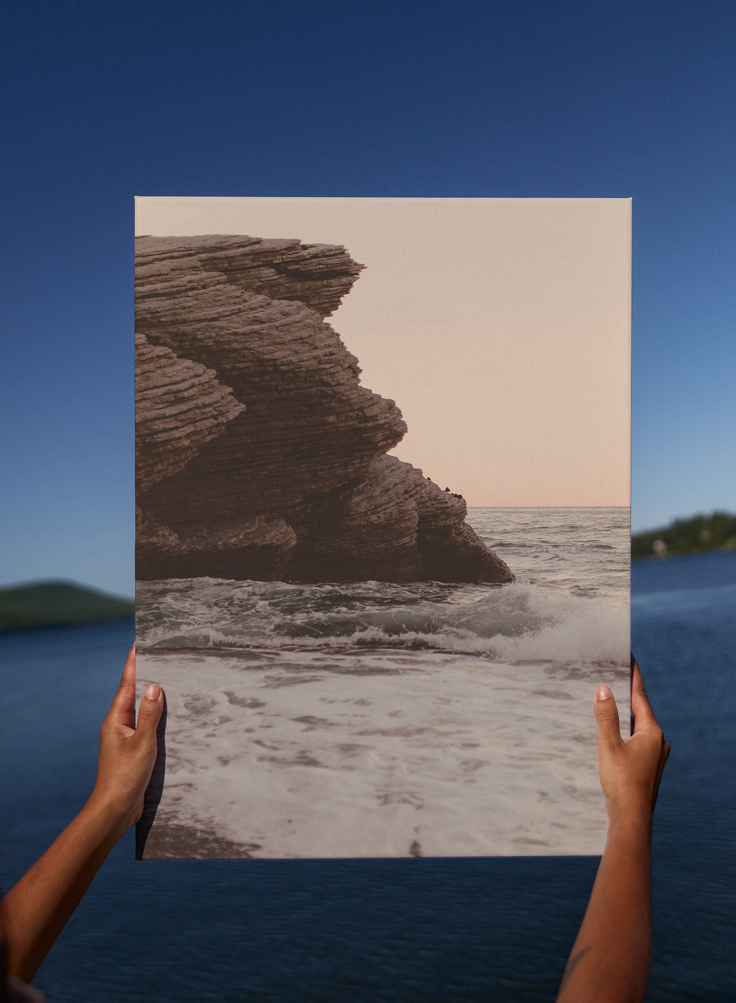 Gaspesian Summer Canvas Wall Art - Handmade Landscape Painting for Home & Office Decor - Perfect for Living Room, Bedroom, and Office Spaces