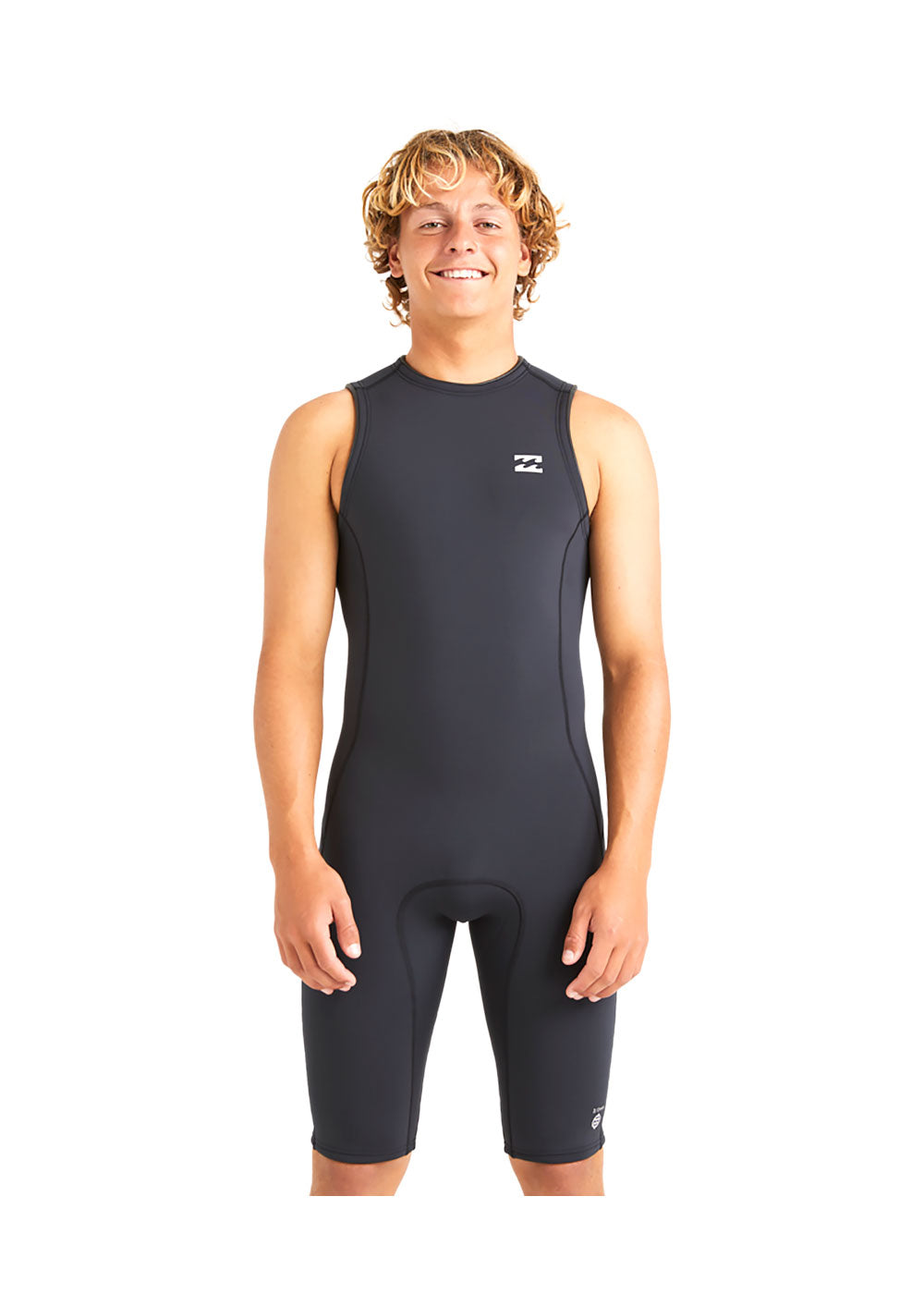 Billabong Men's 2mm Absolute Natural BZ FL Short John Wetsuit for Surfing, Diving & Water Sports - Comfortable Neoprene Wetsuit with UV Protection
