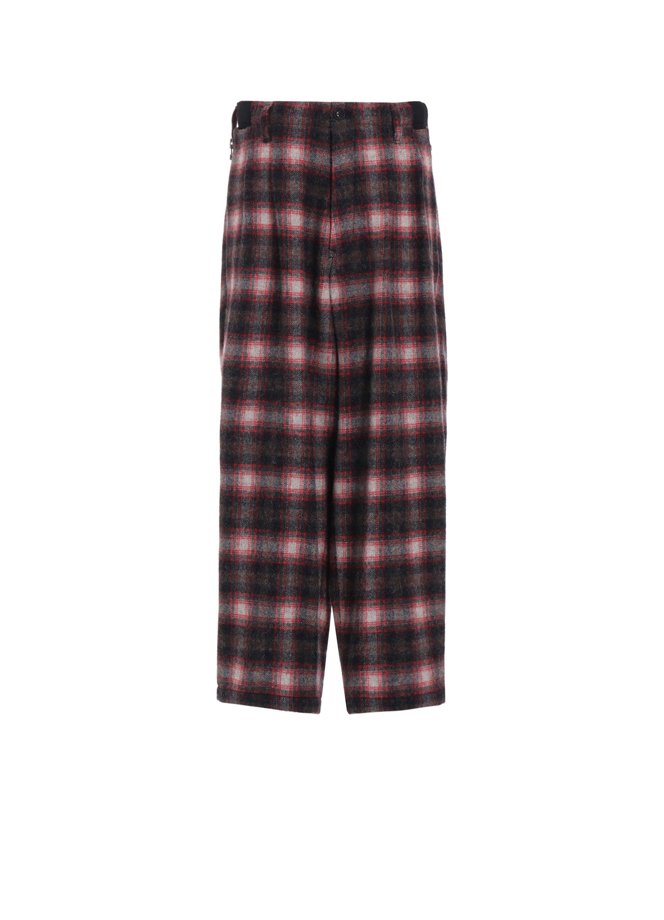 Checked Shaggy Wool Zipper Pocket Pants for Men & Women - Cozy Winter Lounge Pants for Home, Office & Travel