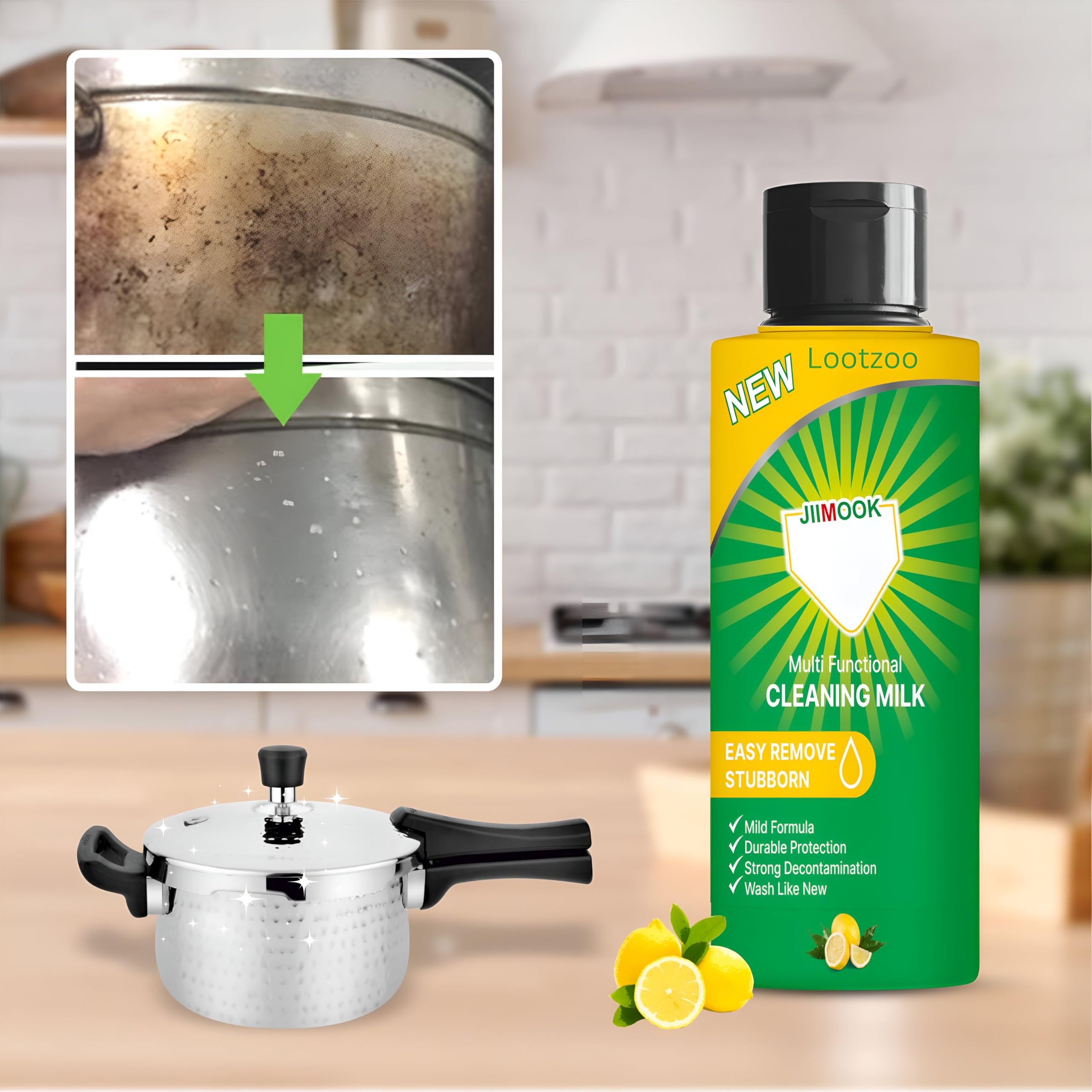 3-Pack Multifunctional Concentrated Cleaning Lotion - High Performance All-Purpose Cleaner for Kitchen, Bathroom, Floors & Surfaces | Deep Cleans Stains, Grease & Grime | Safe for Most Household Surfaces