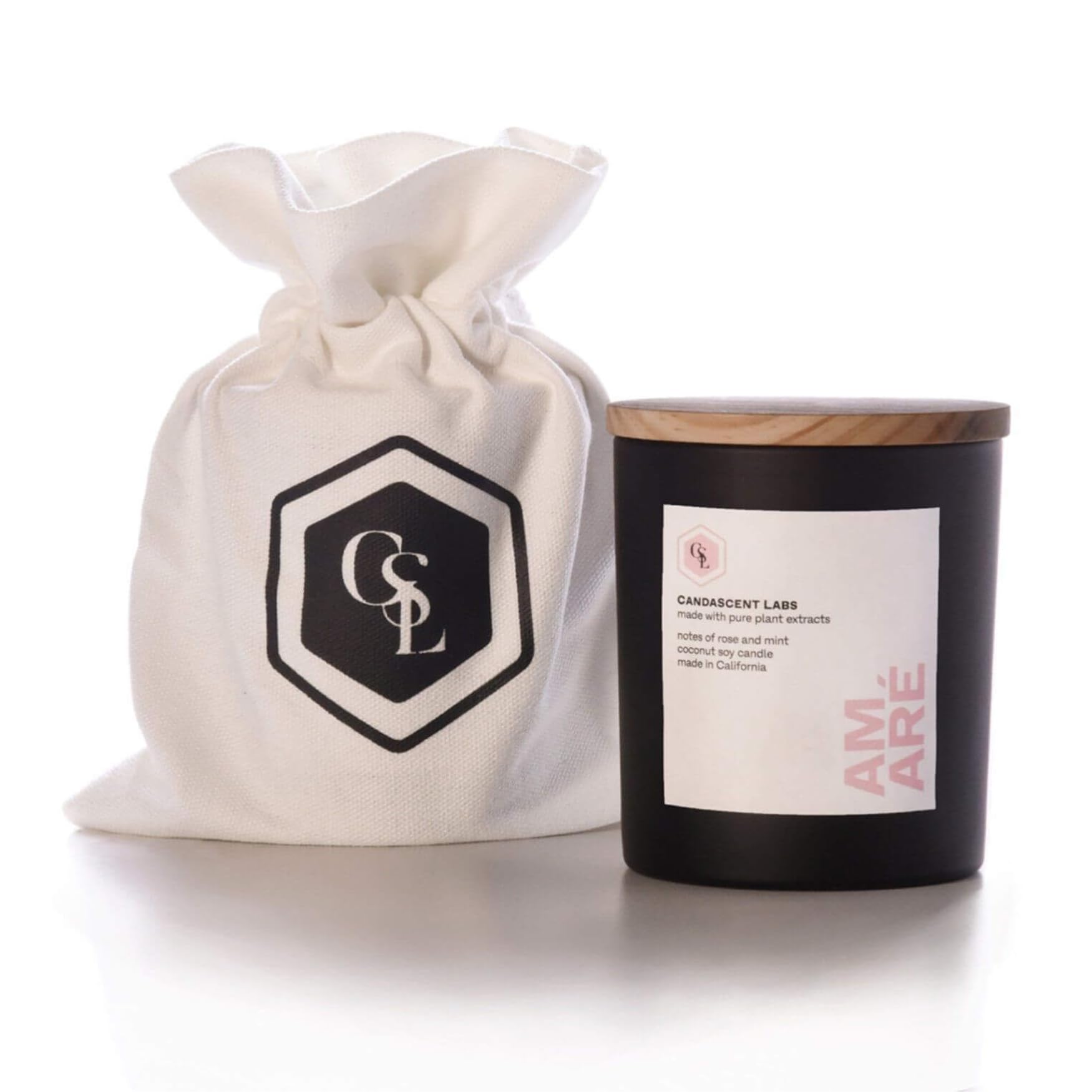 **Amaré Love Scented Candle Set - Rose & Mint Aromatherapy Candles, 100% Natural Botanical Ingredients, Fresh & Luxurious, Perfect for Romantic Dates, Relaxation & Home Decor**