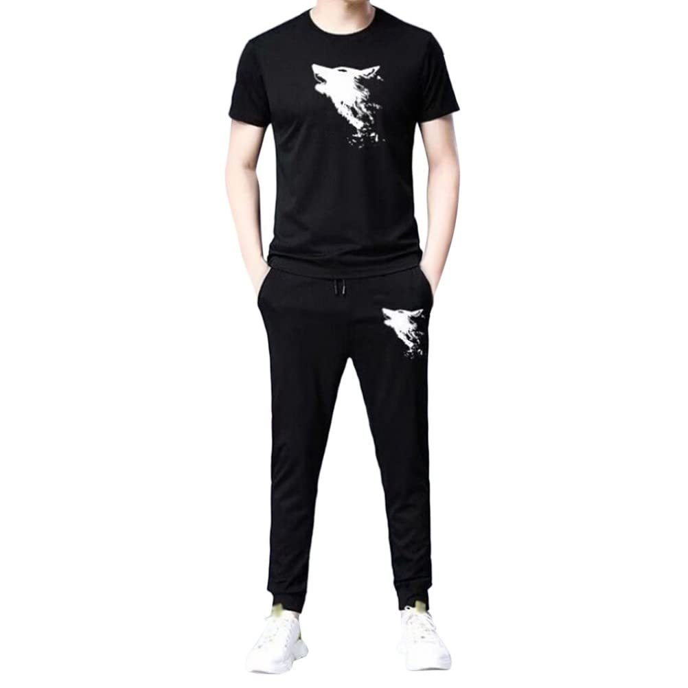 Big & Tall Men's 2-Piece Sweatsuit Set - Athletic Casual Tracksuit with Lounge Pants | Comfortable Running Sportswear & Activewear for Gym, Workout, and Everyday Wear