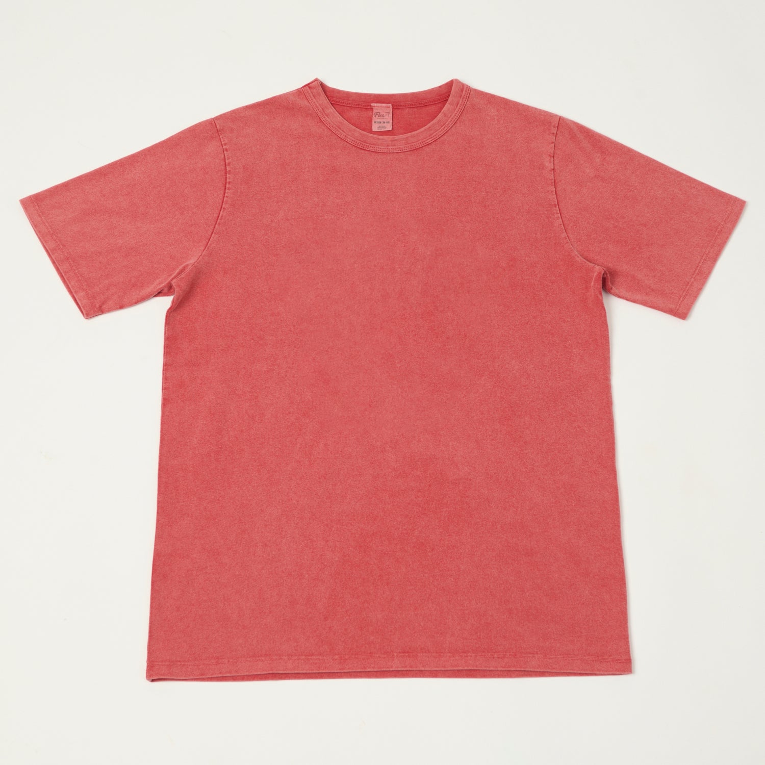Vintage 1950s Flea T Garment Dyed T-Shirt - Classic Red Cotton Tee for Men & Women | Retro Style, Casual Wear, Music Festival Outfit