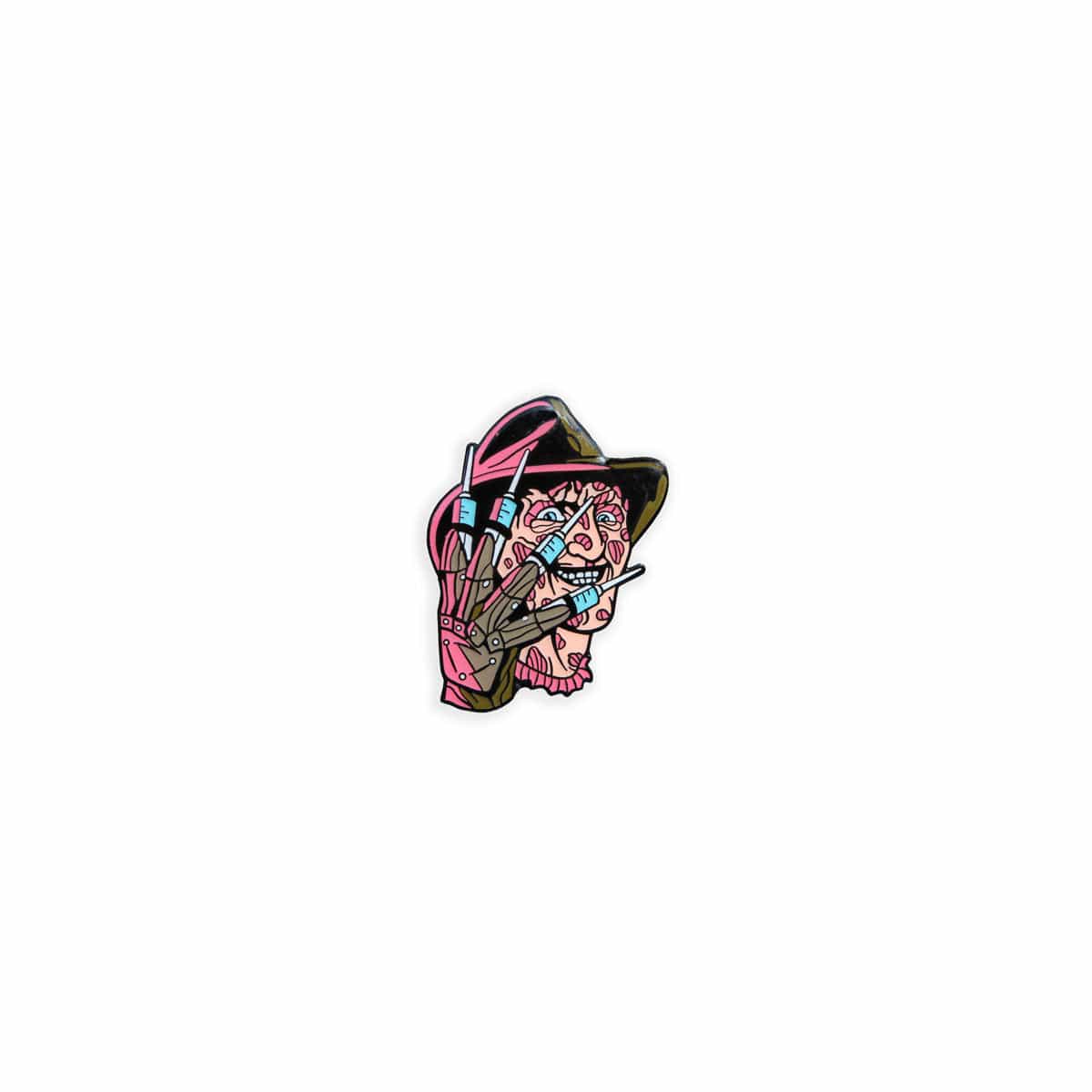 Freddy Krueger NOES 3 Dream Warriors Horror Movie Enamel Pin - Collectible Horror Merchandise for Fans & Cosplay