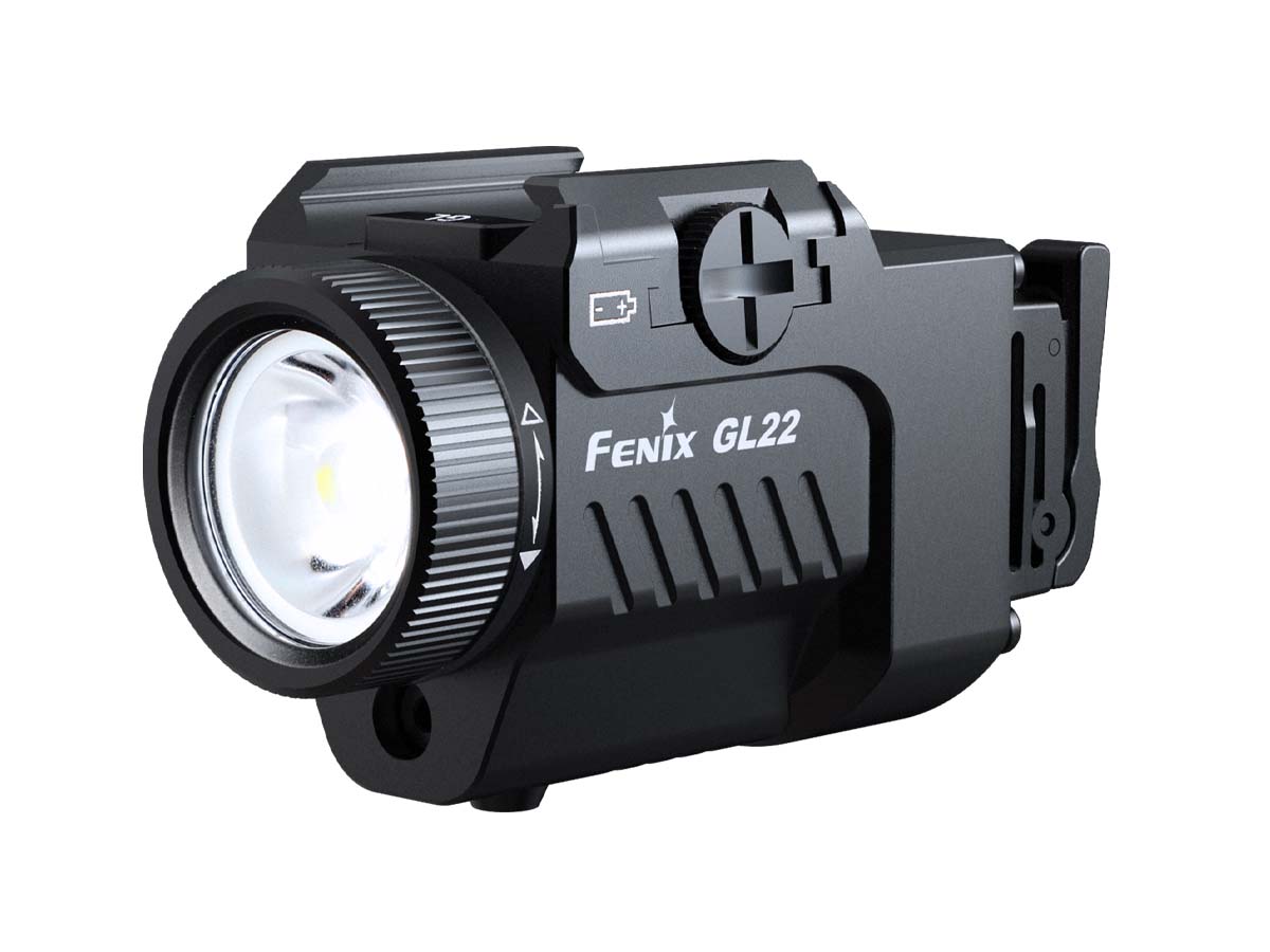 Fenix GL22 Tactical Flashlight with Red Laser Sight - Compact Weapon Light for Pistols, Rifles & Hunting - Perfect for Home Defense, Law Enforcement & Outdoor Adventures