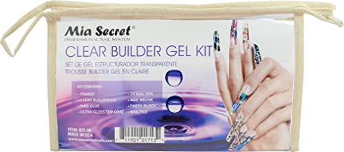 Mia Secret Formagel Builder Gel Kit - Includes Nail Prep, Topcoats, Builder Gel & Nail Files (Clear) | Professional Nail Extension & Strengthening Solution for Salon & Home Manicures