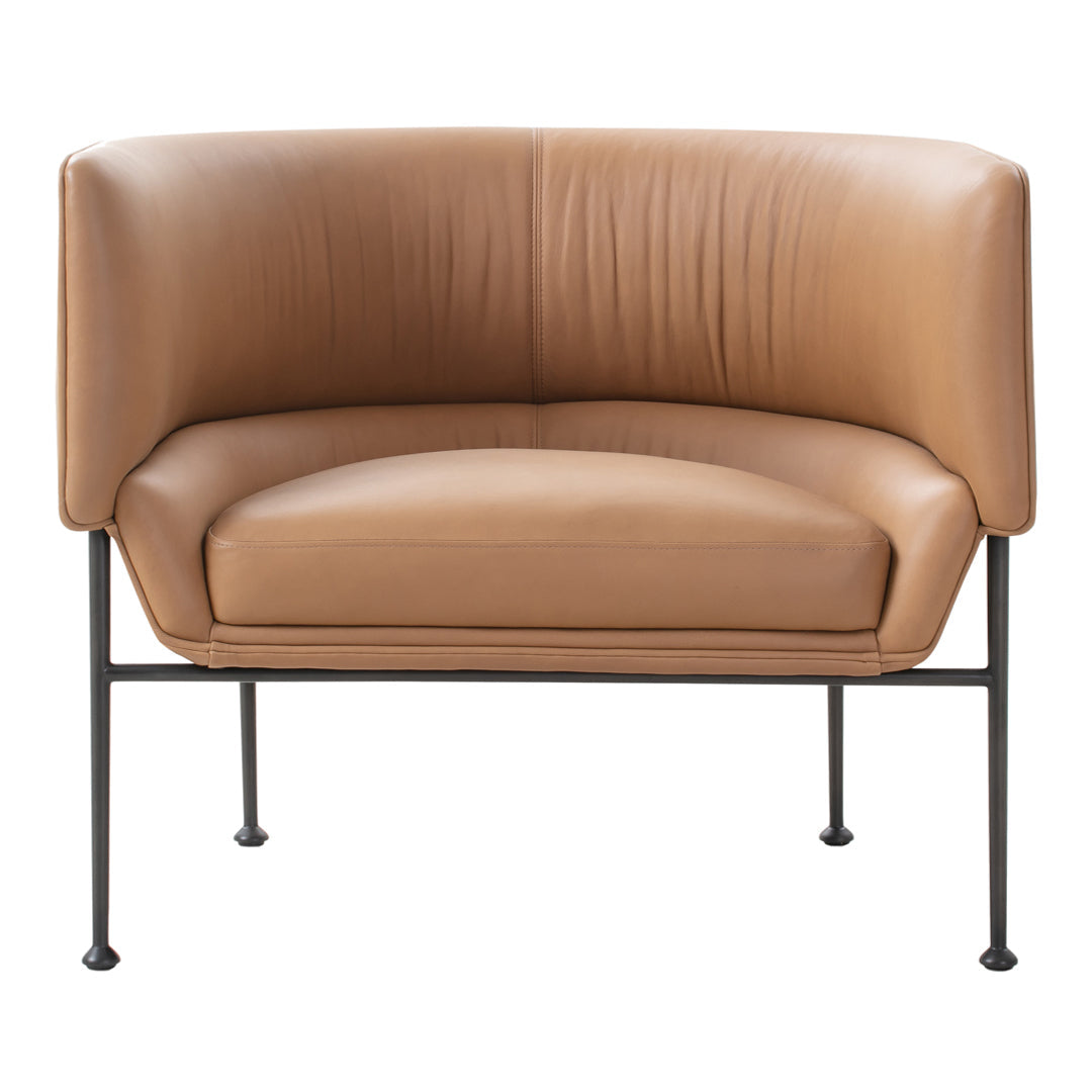 Modern Accent Chair - Mid Century Lounge Chair with Wooden Legs for Living Room, Bedroom, or Office - Comfortable Reading Chair with Soft Cushions and Ergonomic Design - Perfect for Relaxing, Napping, or Working from Home