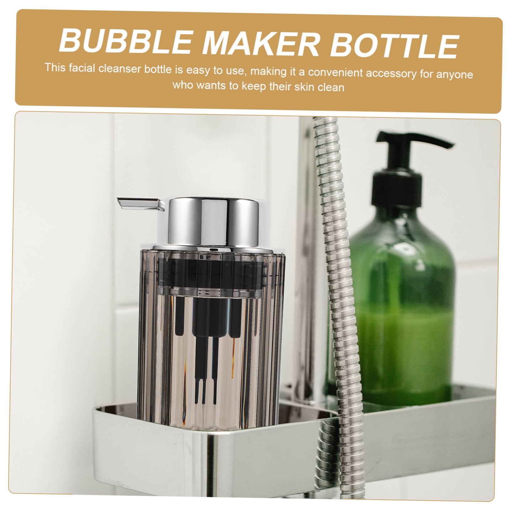Portable Foaming Face Wash Bottle - Hand Soap & Facial Cleanser Foam Dispenser with Pump for Travel, Home & Gym Use | ABS Plastic Foam Maker Cup for Gentle Skin Cleansing
