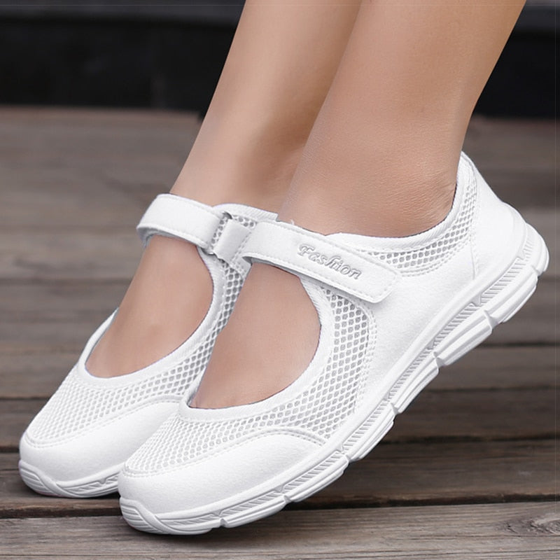 Women's Breathable Vulcanized Sneakers - Lightweight Comfortable Casual Shoes for Walking, Running & Everyday Wear