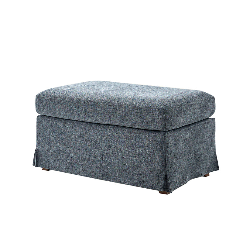 Comfortable Miles Slipcovered Armchair with Large Ottoman - Perfect for Living Room, Bedroom, or Home Office Relaxation