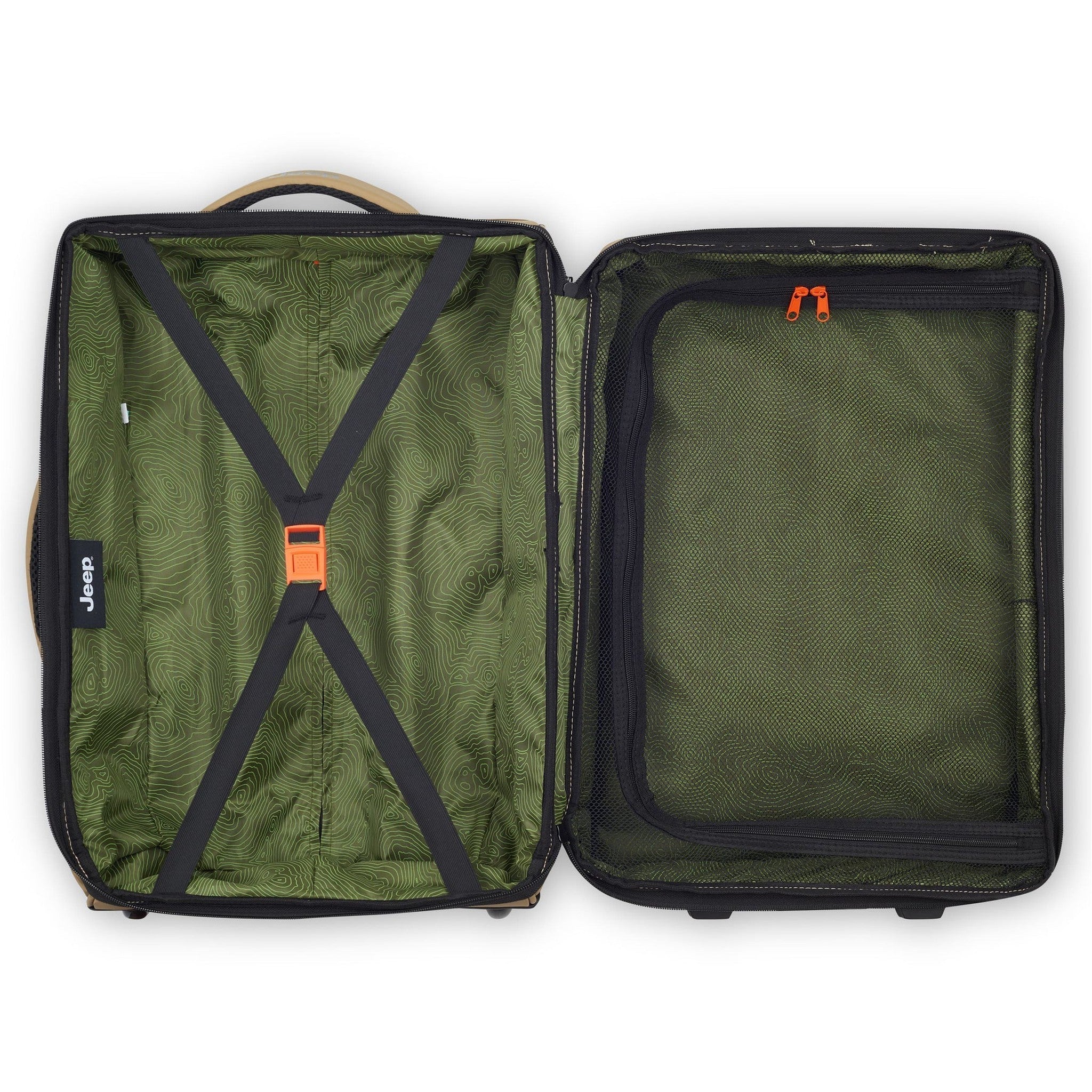 Delsey Jeep JS006B 20-Inch Rolling Duffel Bag - Lightweight Carry-On Luggage for Travel, Gym & Weekend Getaways - Durable Spinner Wheels & Expandable Design