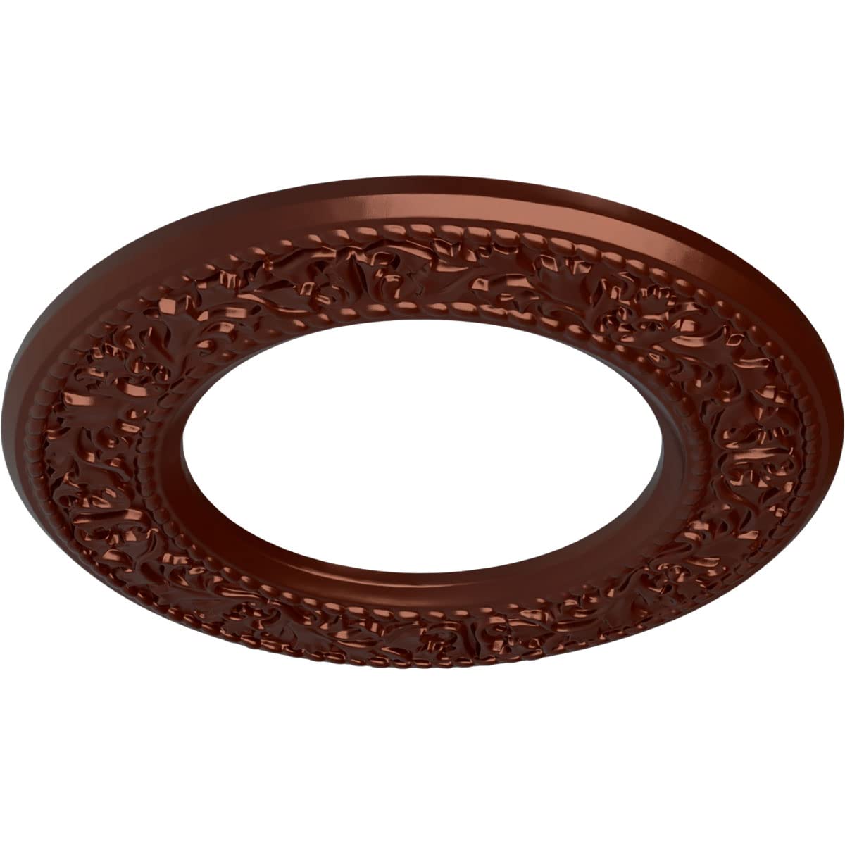 Ekena Millwork CM13BLACS Jet Blackthorn Ceiling Medallion - 13 3/8