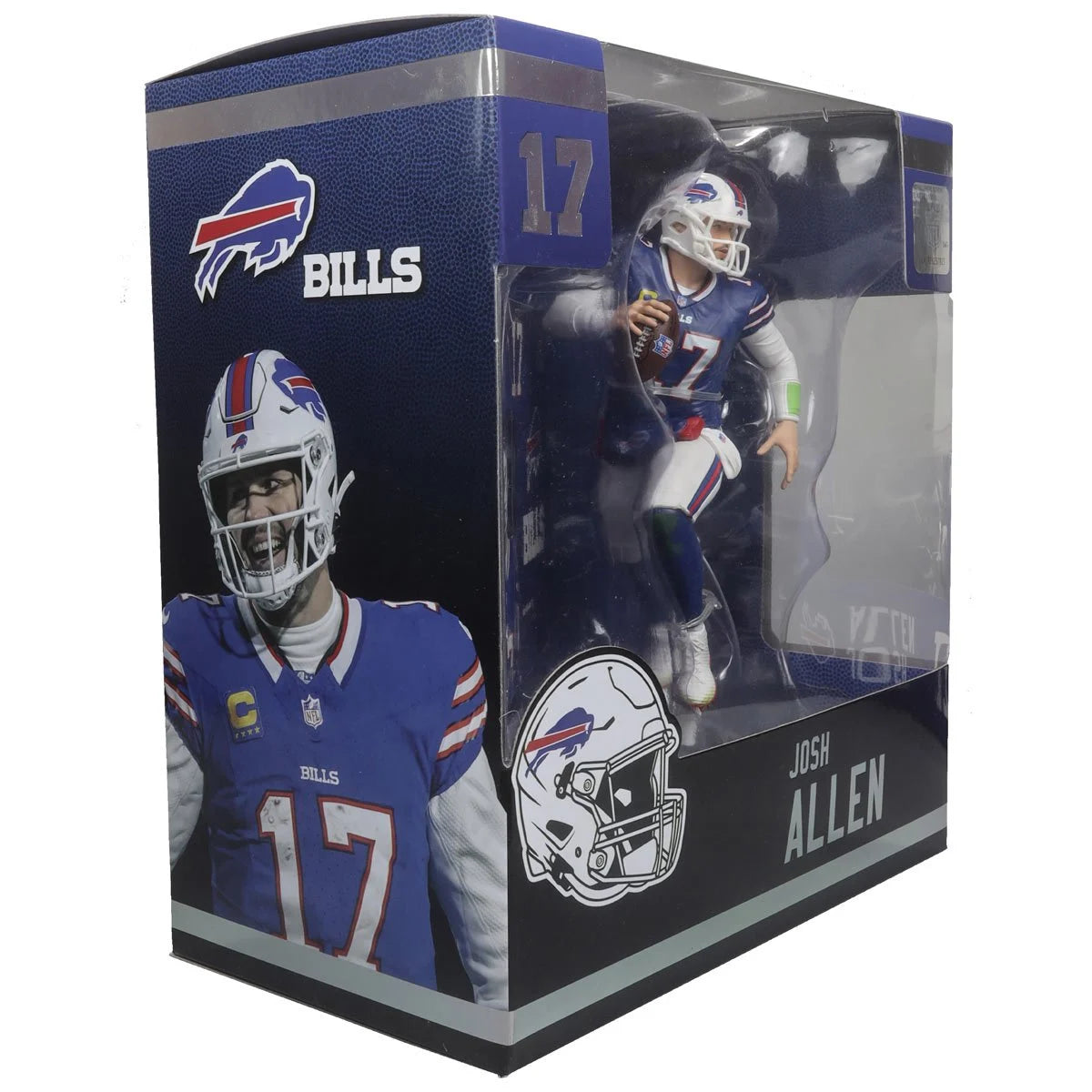 Josh Allen Buffalo Bills NFL Blue Jersey 2024 Posed Action Figure - Perfect for Game Day Decor, Sports Memorabilia Collection, and Football Fan Gifts