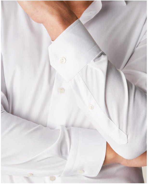 ETON SIGNATURE Men's Classic Cotton Twill Shirt - White | Premium Comfort for Business Casual & Office Wear