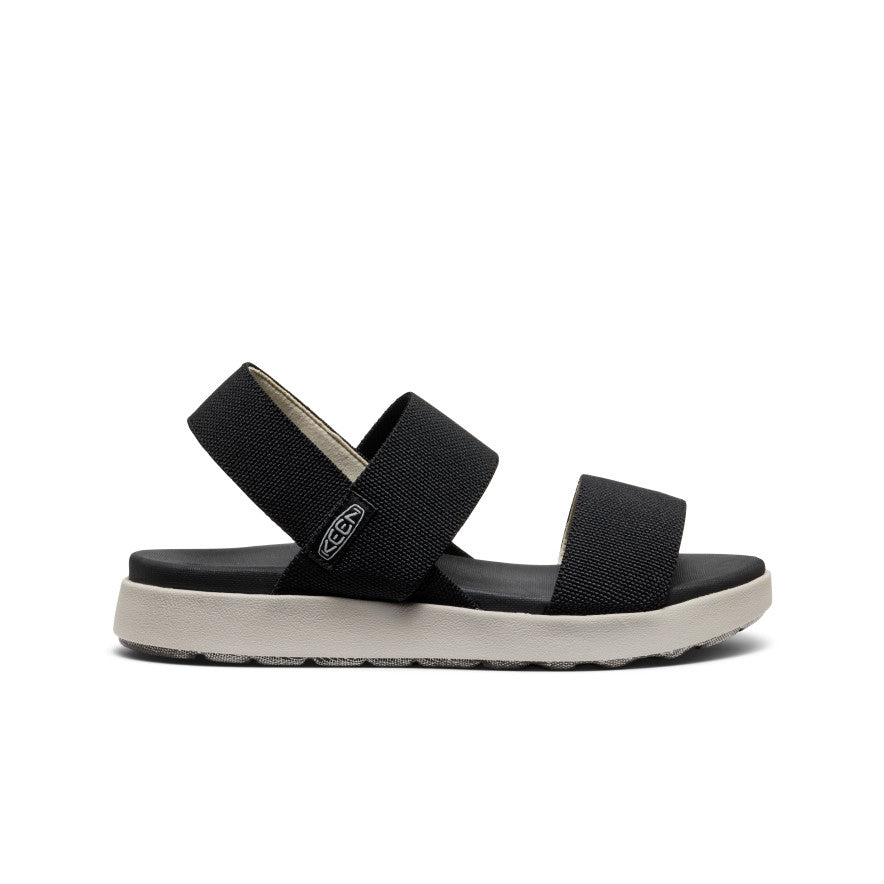 Women's Elle Backstrap Sandal Wide Width Comfortable Casual Sandals - Black | Perfect for Beach, Vacation & Summer Outfits