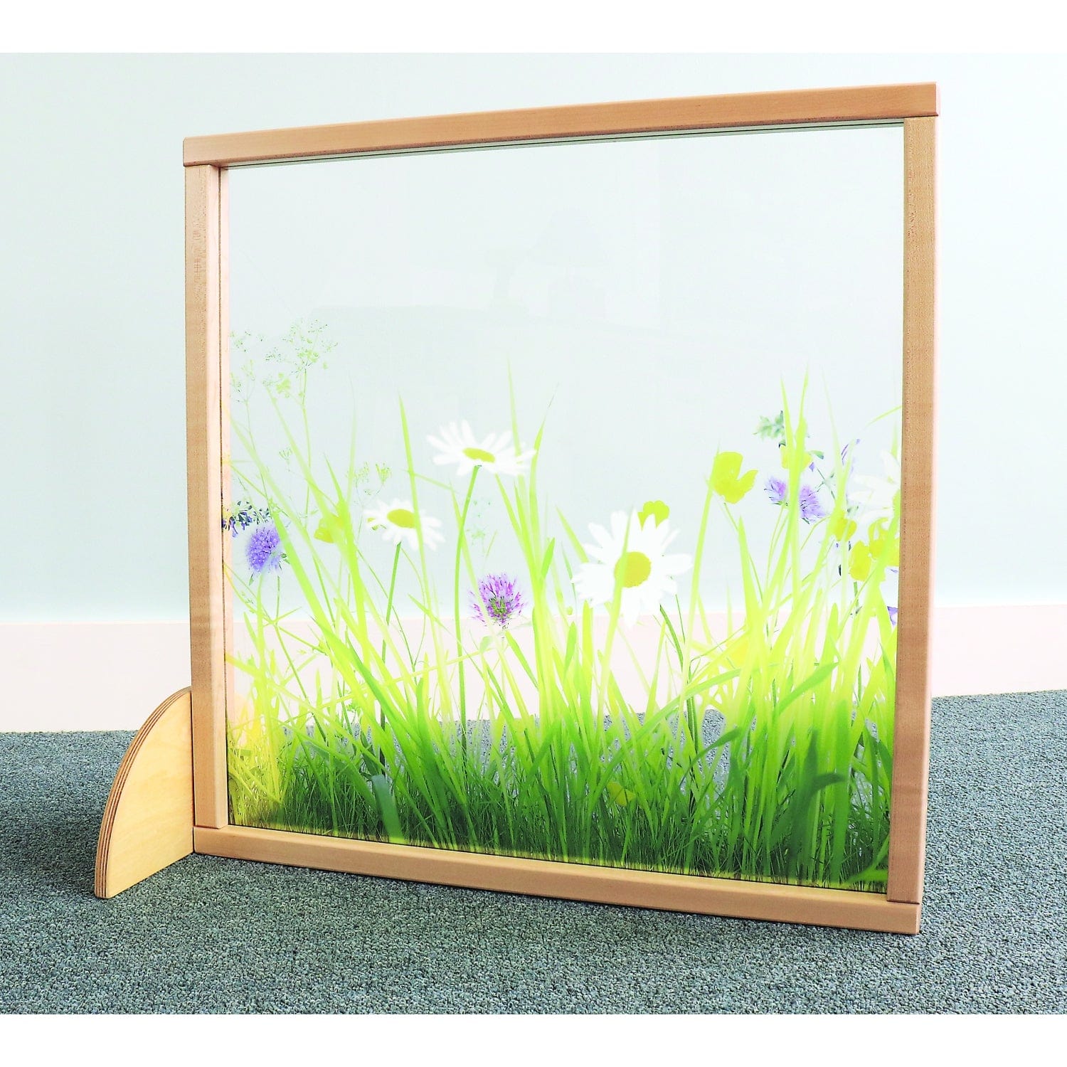 Nature View Divider Panel 24W - Room Partition Screen for Home & Office Privacy - Perfect for Living Room, Bedroom, and Workspace Dividers