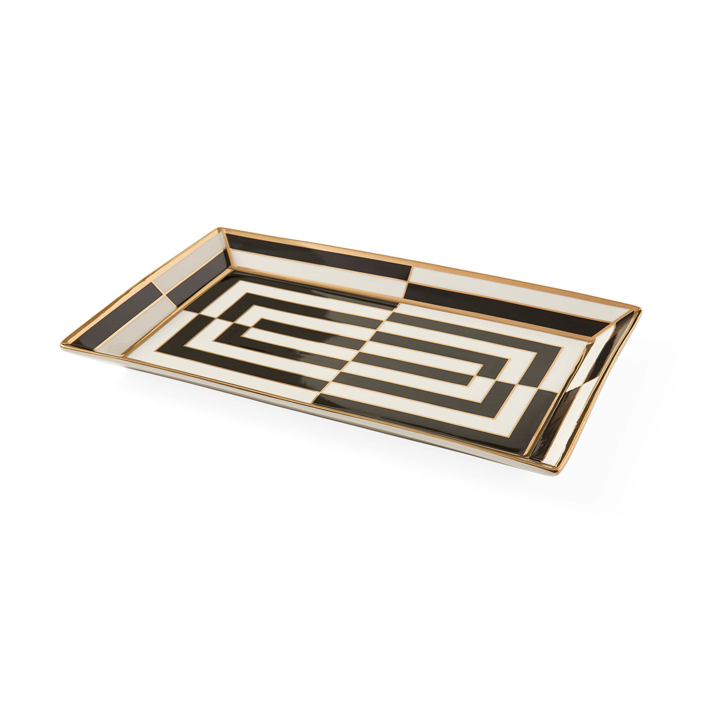 Modern Op Art Rectangle Serving Tray - Stylish Acrylic Appetizer Platter for Entertaining, Brunch & Home Decor | Perfect for Parties, Weddings & Coffee Tables