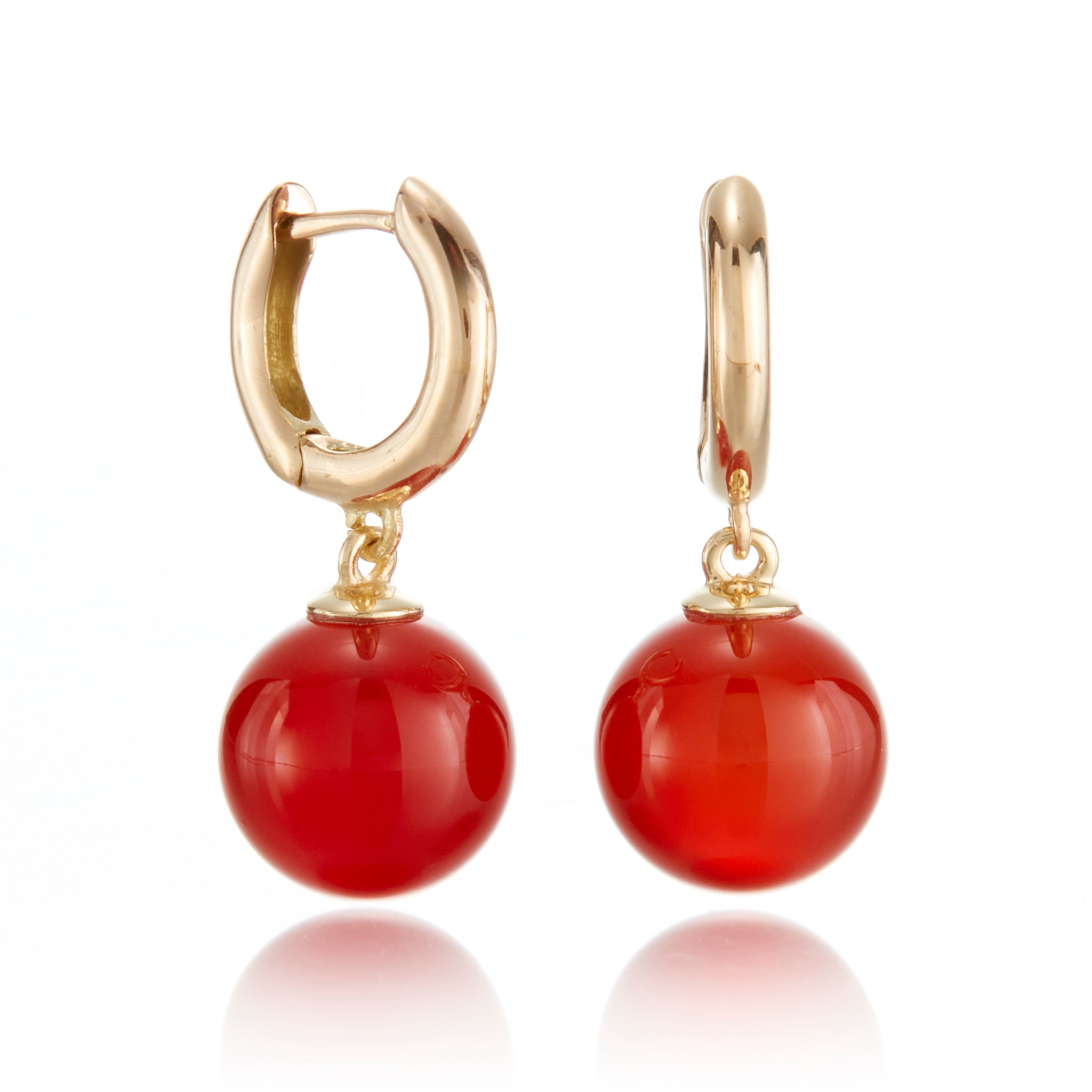 Natural Carnelian Soho Earrings for Women – Elegant Dangle Earrings for Everyday Wear, Office & Special Occasions