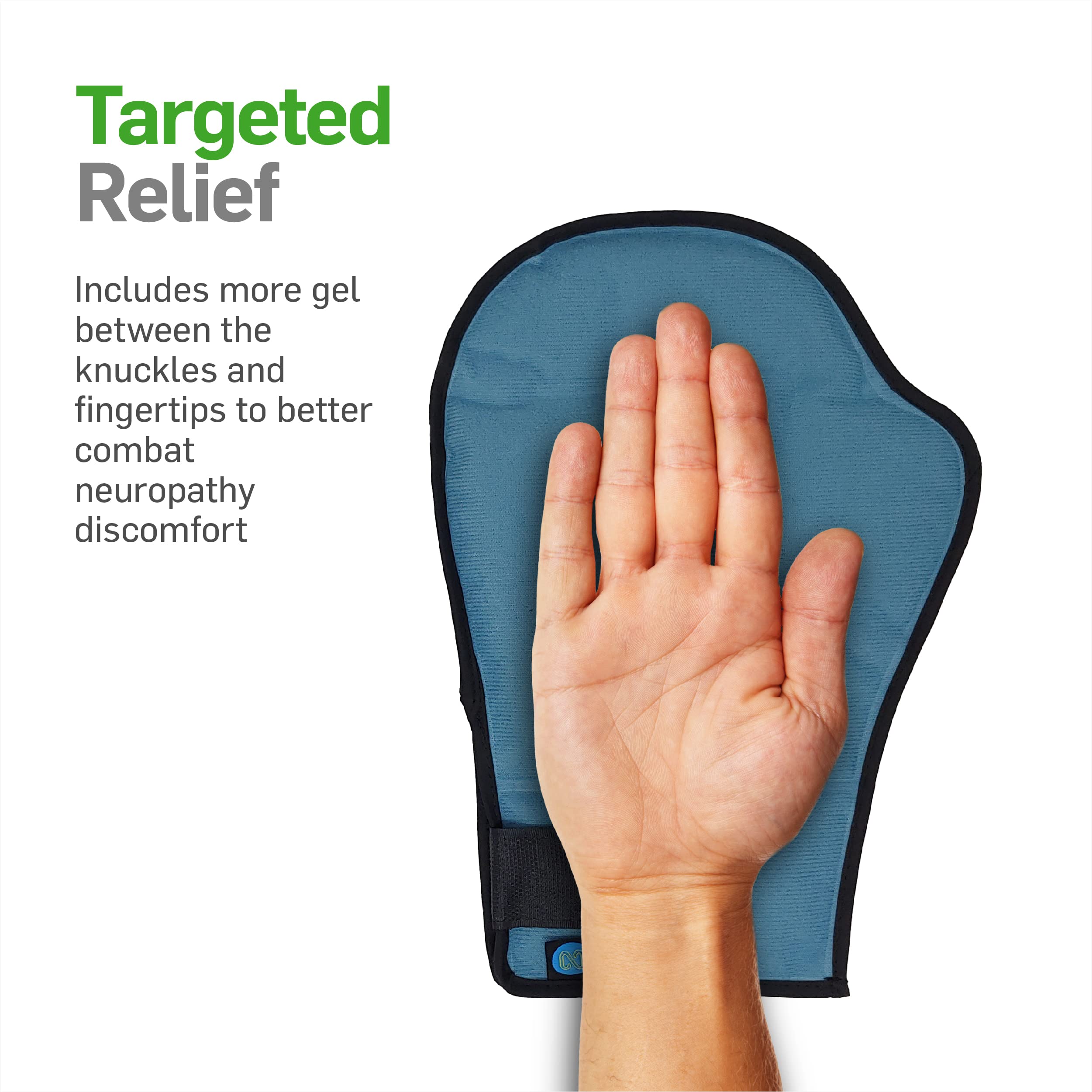 NatraCure Cooling Gel Hand Ice Pack Gloves - Relief for Hand Soreness, Arthritis Pain & Neuropathy | Cold Therapy Gloves for Chemo, Numbness, Tingling & Nail Loss | Perfect for Post-Surgery Recovery, Carpal Tunnel Relief & Sports Injury Recovery