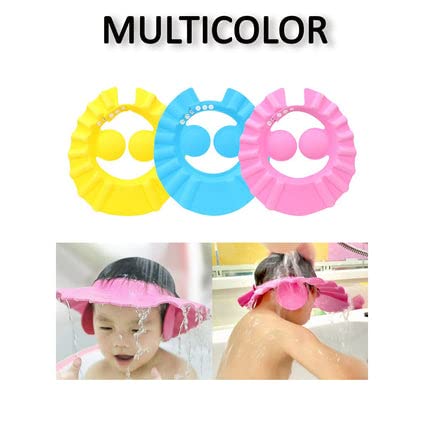 BLP Adjustable Soft Baby Shower Cap - Waterproof Bathing Hat for Infants & Toddlers - Perfect for Hair Protection During Bath Time, Swimming, and Spa Days