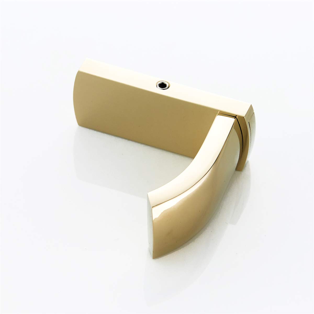Flybath Brass Wall Mounted Coat Hook - Polished Gold Towel & Robe Hanger for Bathroom, Kitchen, Bedroom - Perfect for Hanging Bathrobes, Towels, and Clothes in Home Decor