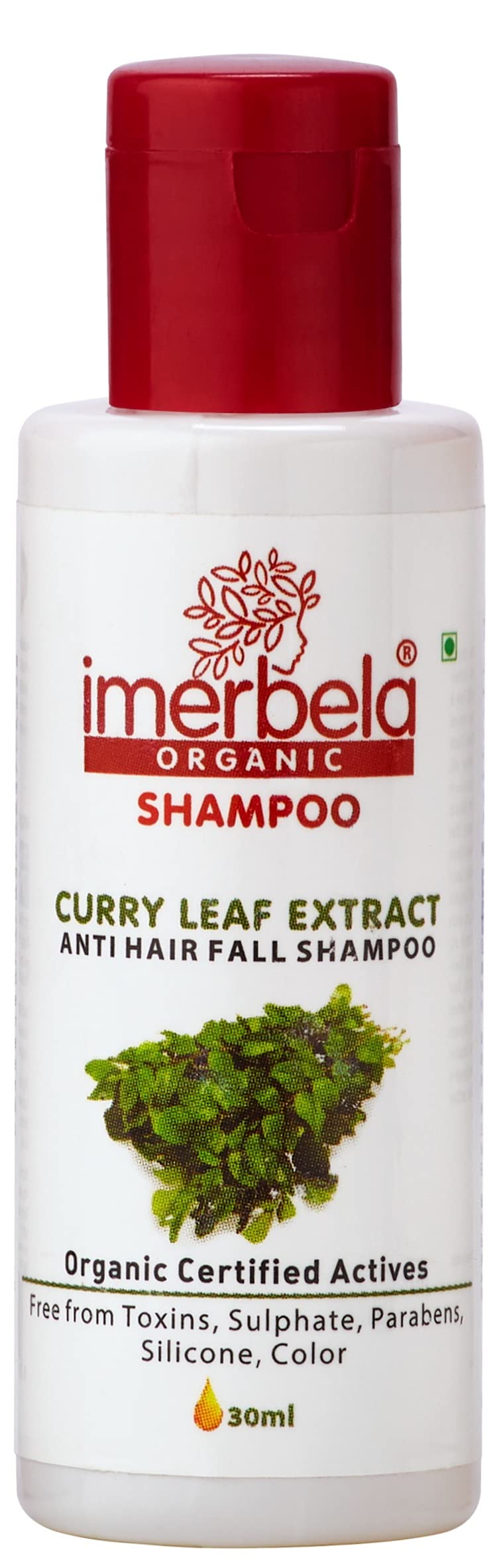 Imerbela Organic Combo Pack - Anti Hair Fall Shampoo with Curry Leaves, Sandalwood Face Wash for All Skin Types & Coconut Body Wash (30ml Each) - Perfect for Travel, Gifts & Daily Skincare Routine