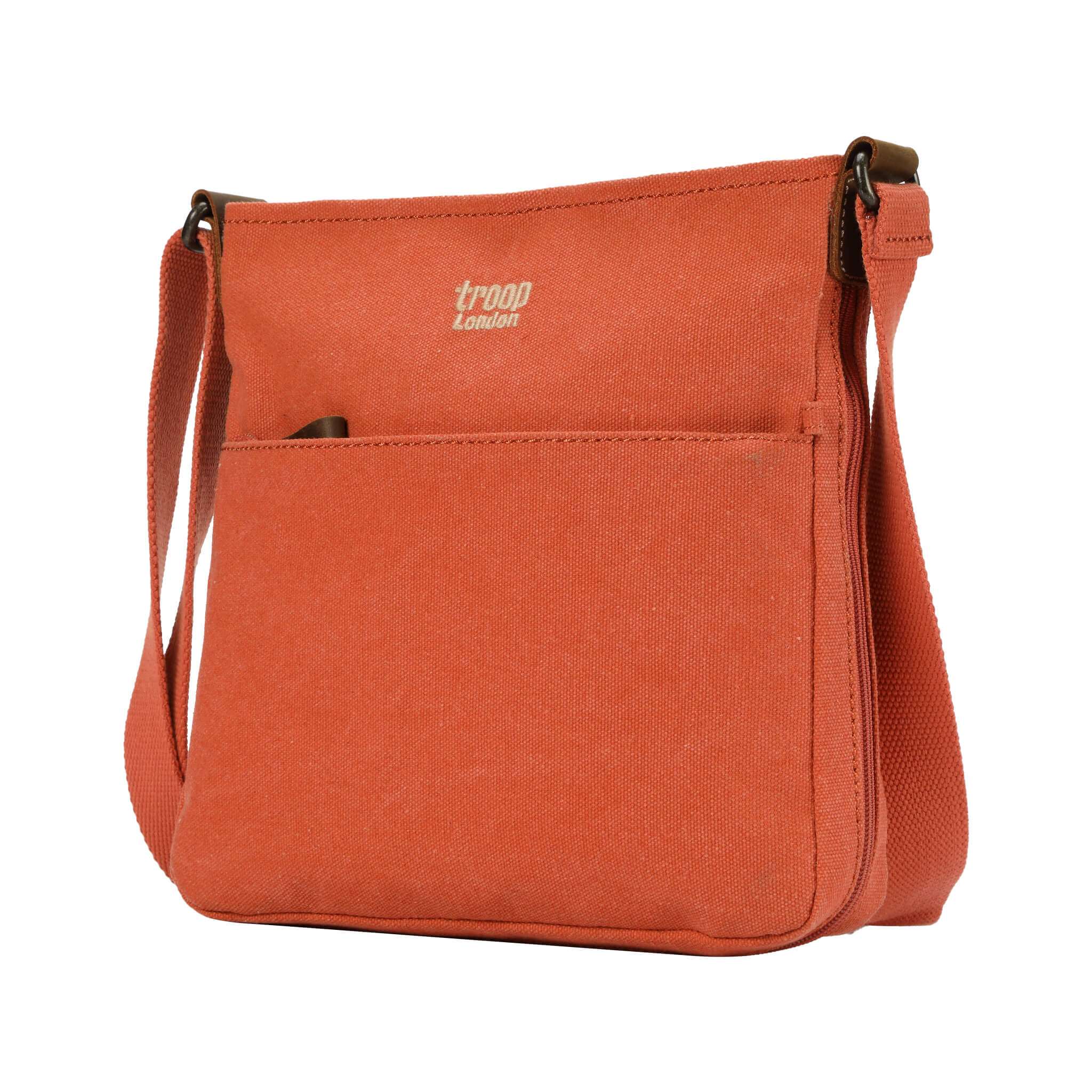 Troop London Classic Canvas Crossbody Bag for Men & Women - Stylish & Durable Shoulder Bag for Travel, Work & Everyday Use