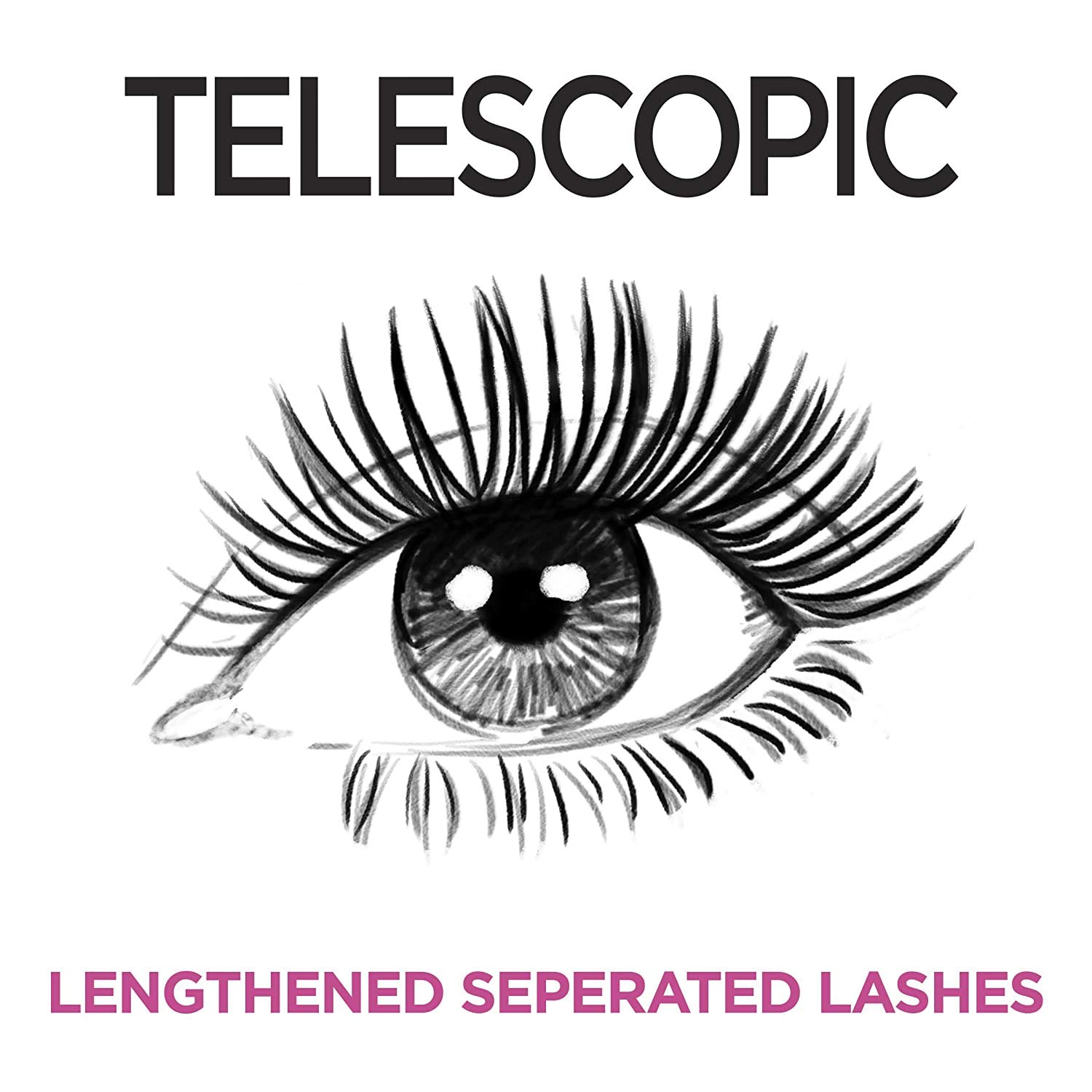 L’Oréal Paris Telescopic Original Lengthening & Lash Separating Mascara - Dual Precision Brush, Washable, Blackest Black, 0.27 Fl Oz (2 Pack) for Voluminous Lashes & Everyday Glam Makeup