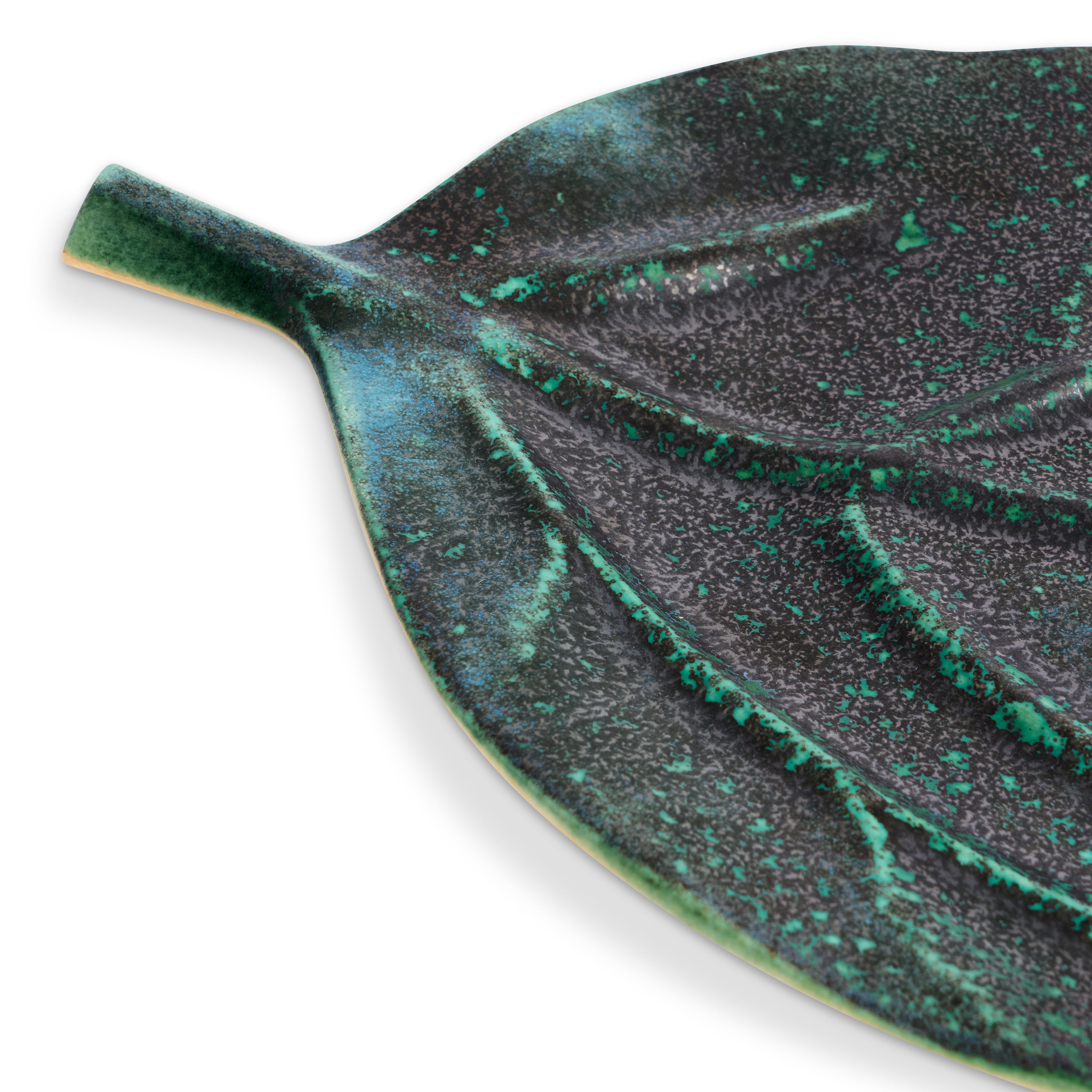 **Handmade Cenote Leaf Platter - Large Natural Bamboo Serving Tray for Charcuterie, Cheese, Appetizers - Perfect for Parties, Weddings & Home Decor**