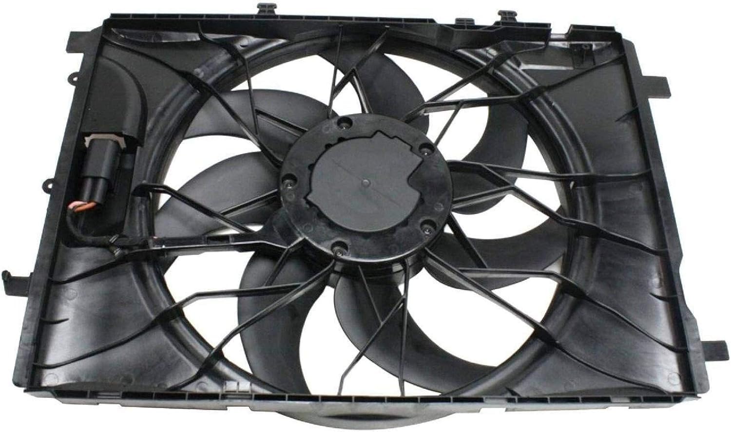 High-Quality 621-373 Engine Radiator Cooling Fan Assembly Compatible with Mercedes-Benz C230 C250 C300 C350 C63 AMG E250 E300 E350 E400 E550 GLK250 GLK300 GLK350 CLA250 GLA200 GLA250 CLS400 SLC200 - OEM MB3115122 2045000293 Replacement Part - Perfect for Engine Cooling & Overheating Prevention