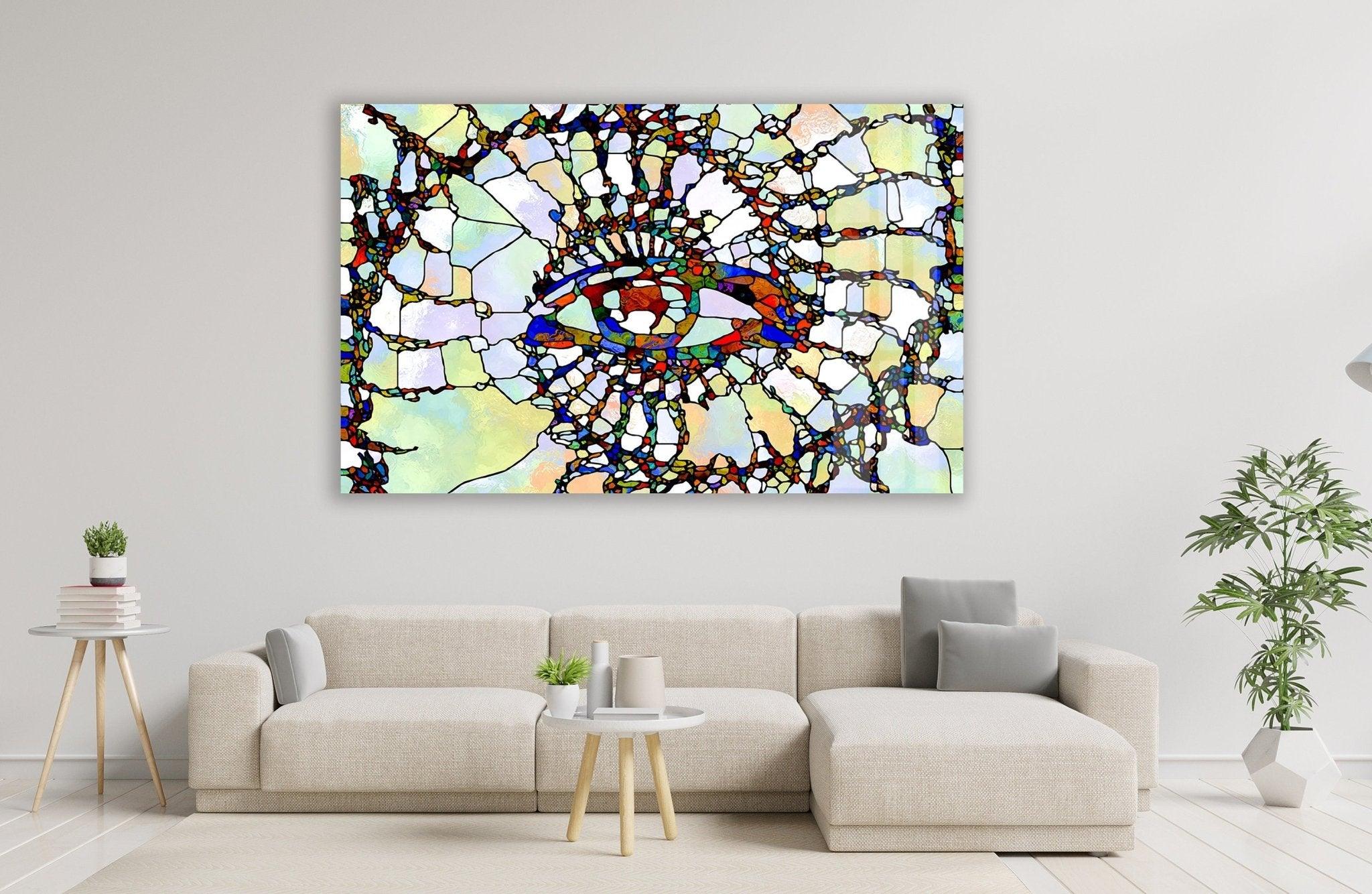 Beautiful Stained Glass Wall Art for Home Decor - Perfect for Living Room, Bedroom & Office