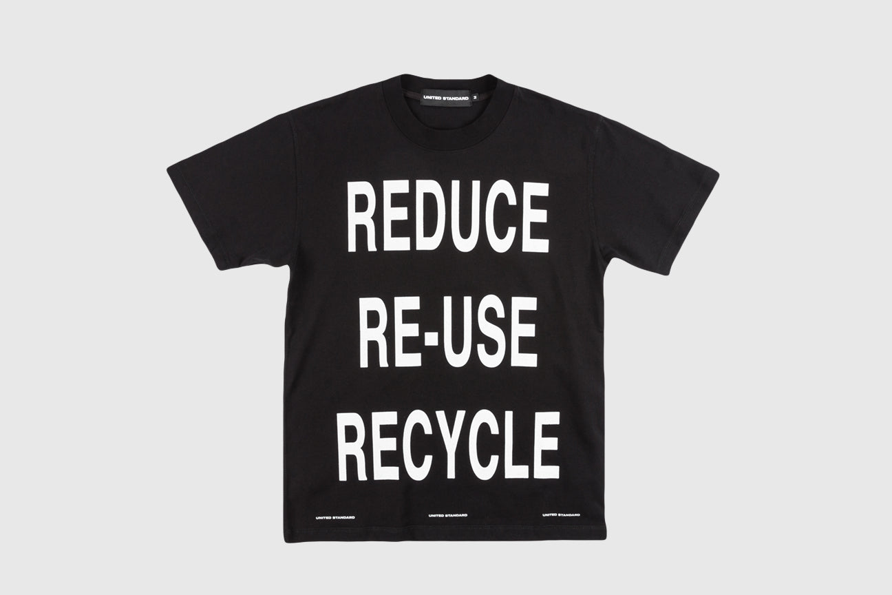 UNITED STANDARD X VIRGIL ABLOH Recycled Cotton Short Sleeve T-Shirt for Men - Eco-Friendly Streetwear Fashion for Casual Wear & Summer Outfits