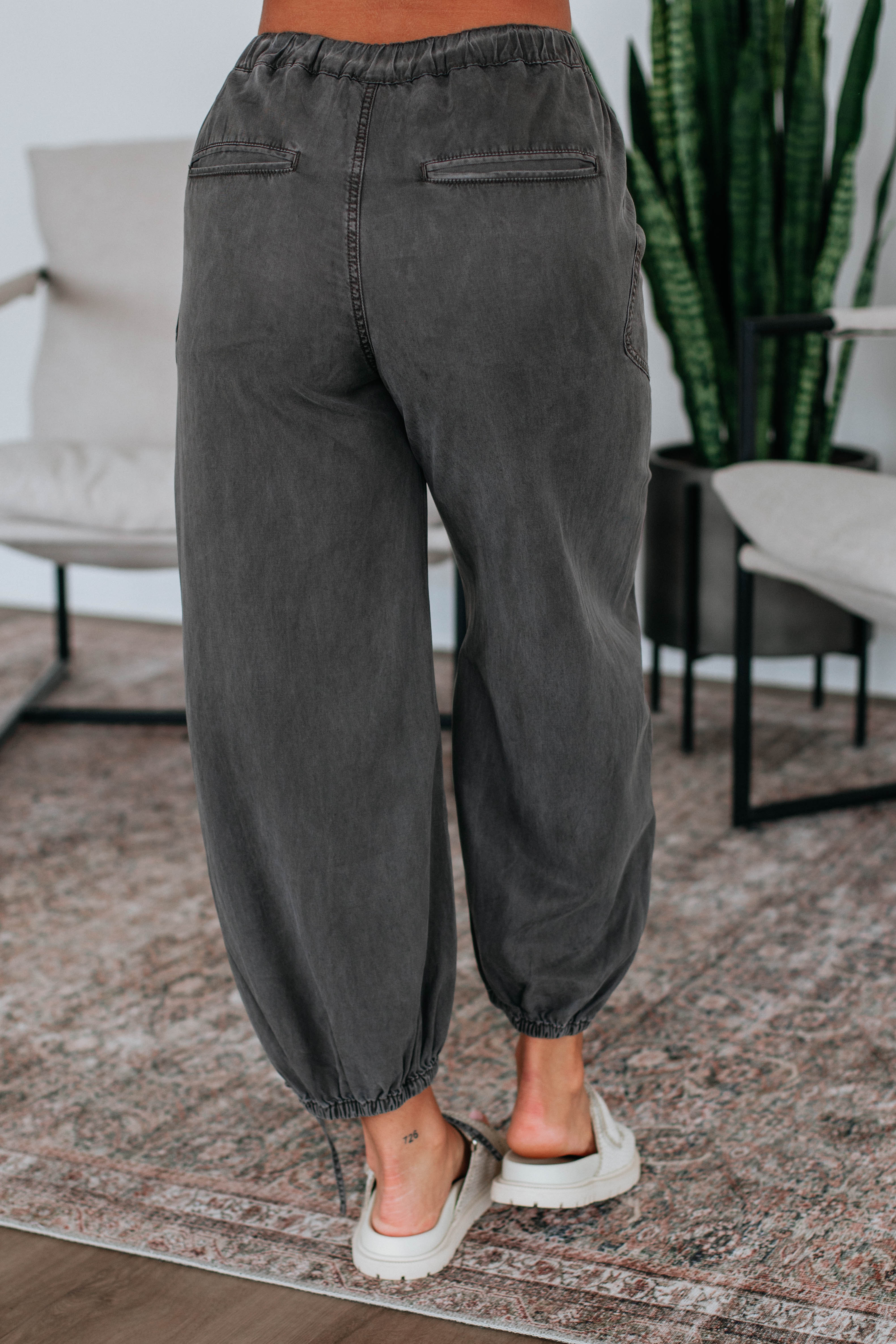 Chrissi Pants for Women - Stylish Charcoal Gray Casual Trousers | Perfect for Office, Travel & Everyday Wear