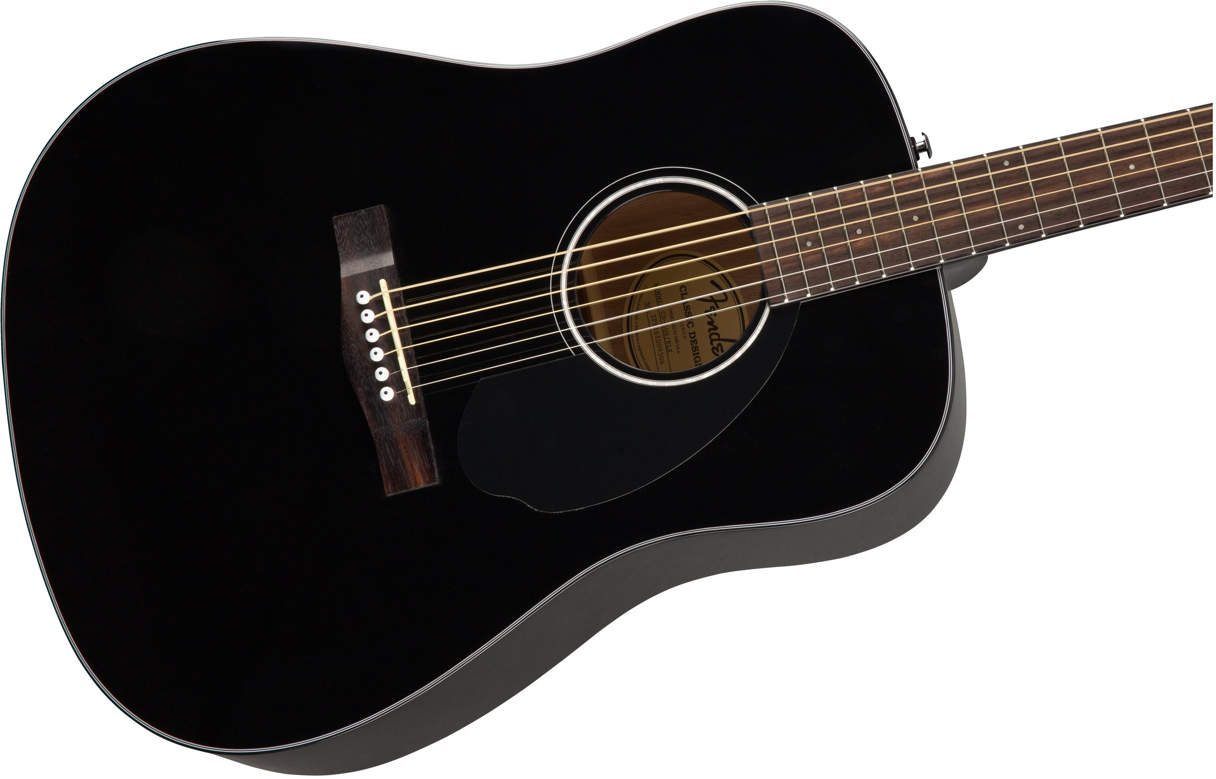 Fender CD-60S Solid Top Dreadnought Acoustic Guitar - Black with Hard Case, Tuner, Strap, Strings, Picks & Instructional DVD | Perfect for Beginners, Live Performances & Home Practice