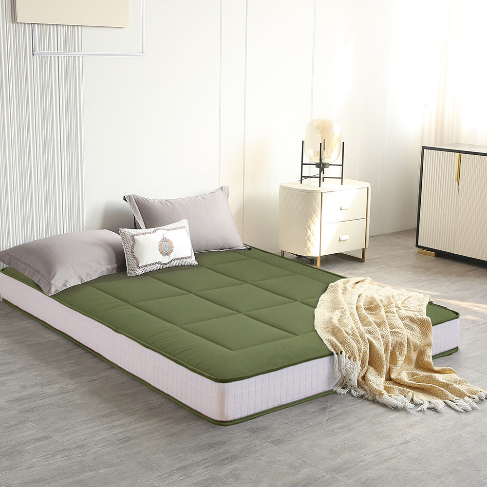 CloudCozy Elite 6-Inch Futon Mattress - Green Memory Foam Sofa Bed Mattress for Guest Room, Dorm, or Small Space | Comfortable & Supportive Foldable Couch Mattress