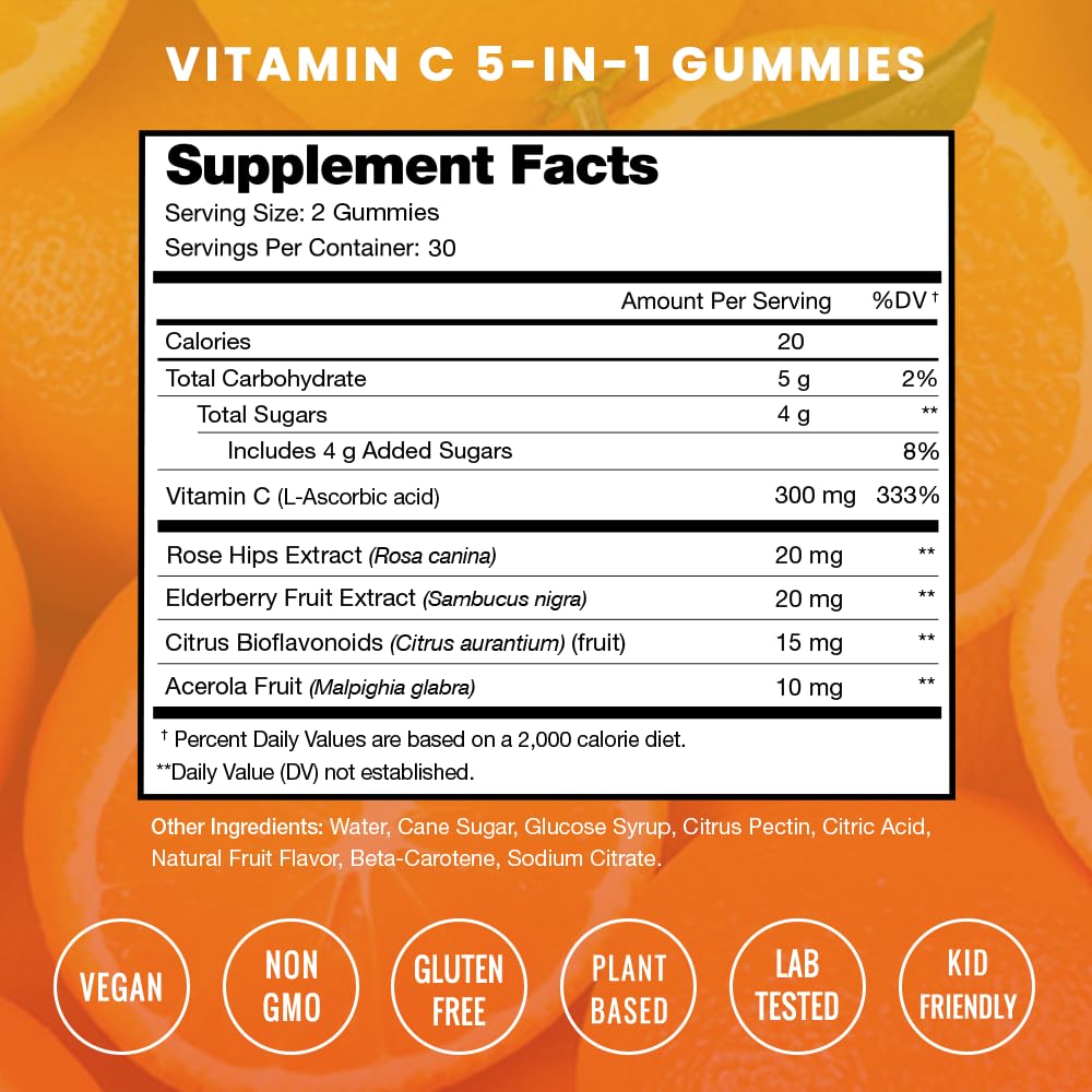 NutraChamps Vitamin C Gummies & Immune Support Gummies Bundle (4-Pack) - Delicious Immune Boosting Supplement for Kids & Adults - Perfect for Daily Wellness, Cold Season Protection & Travel Health