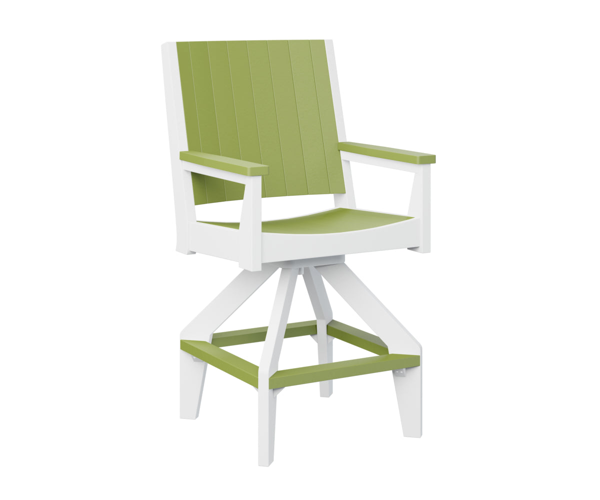 Kiwi Green on White