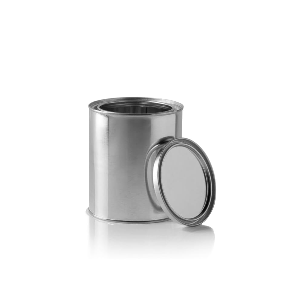 LAUCO 16oz Empty Metal Paint Cans with Lids - Pack of 50 for DIY, Storage & Professional Use - Ideal for Paint Mixing, Craft Projects & Home Organization