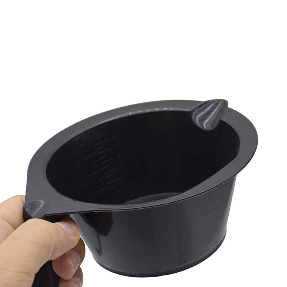 Professional Plastic Hair Color Mixing Bowl with Dye Brush - DIY Hair Dyeing & Tinting Kit for Salon & Home Use - Perfect for Oil Treatments & Hair Coloring