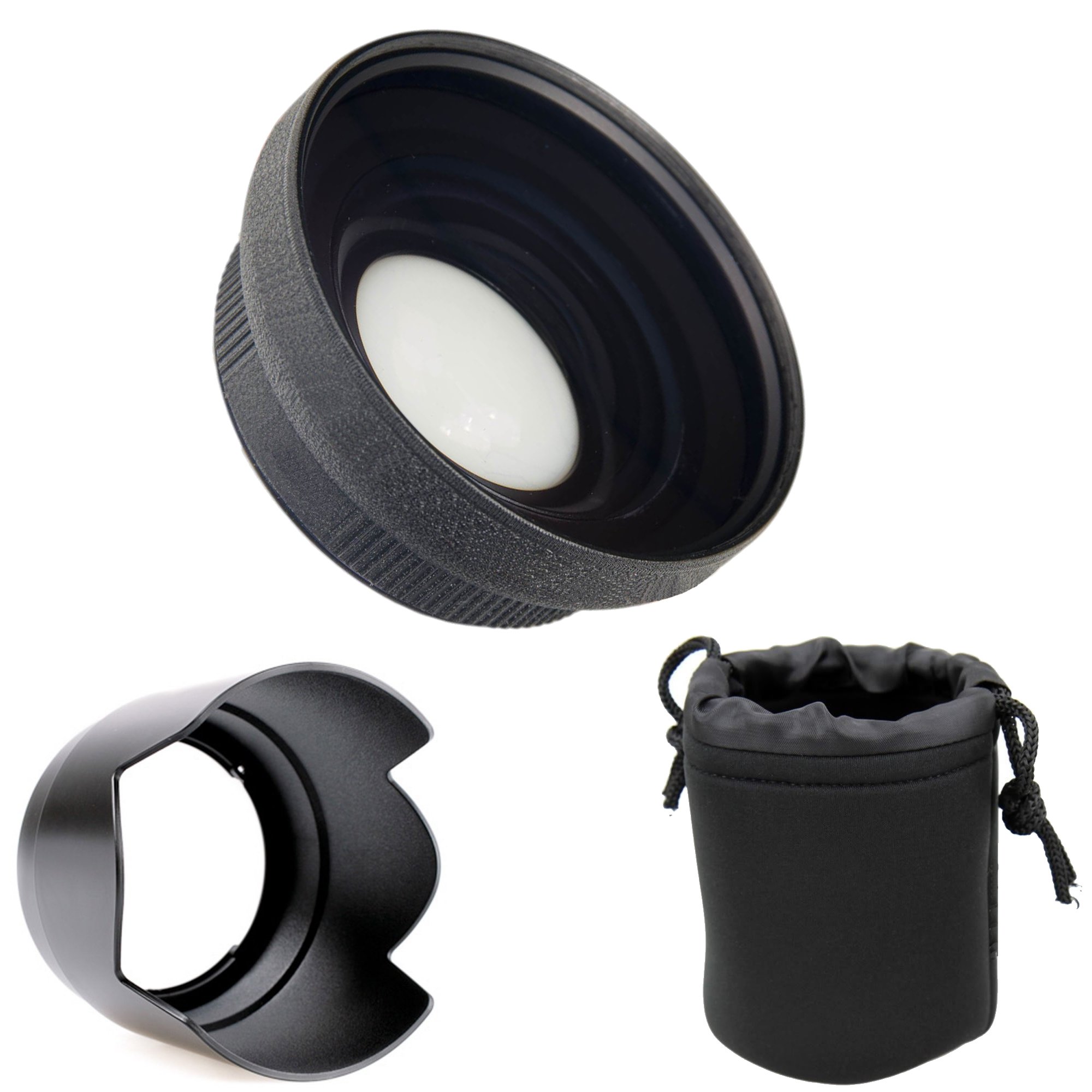 Nikon COOLPIX P900 0.5X HD Super Wide Angle Lens with Macro + 67mm 3-Piece Filter Kit + Stepping Ring + Microfiber Cleaning Cloth - Perfect for Travel, Wildlife & Landscape Photography