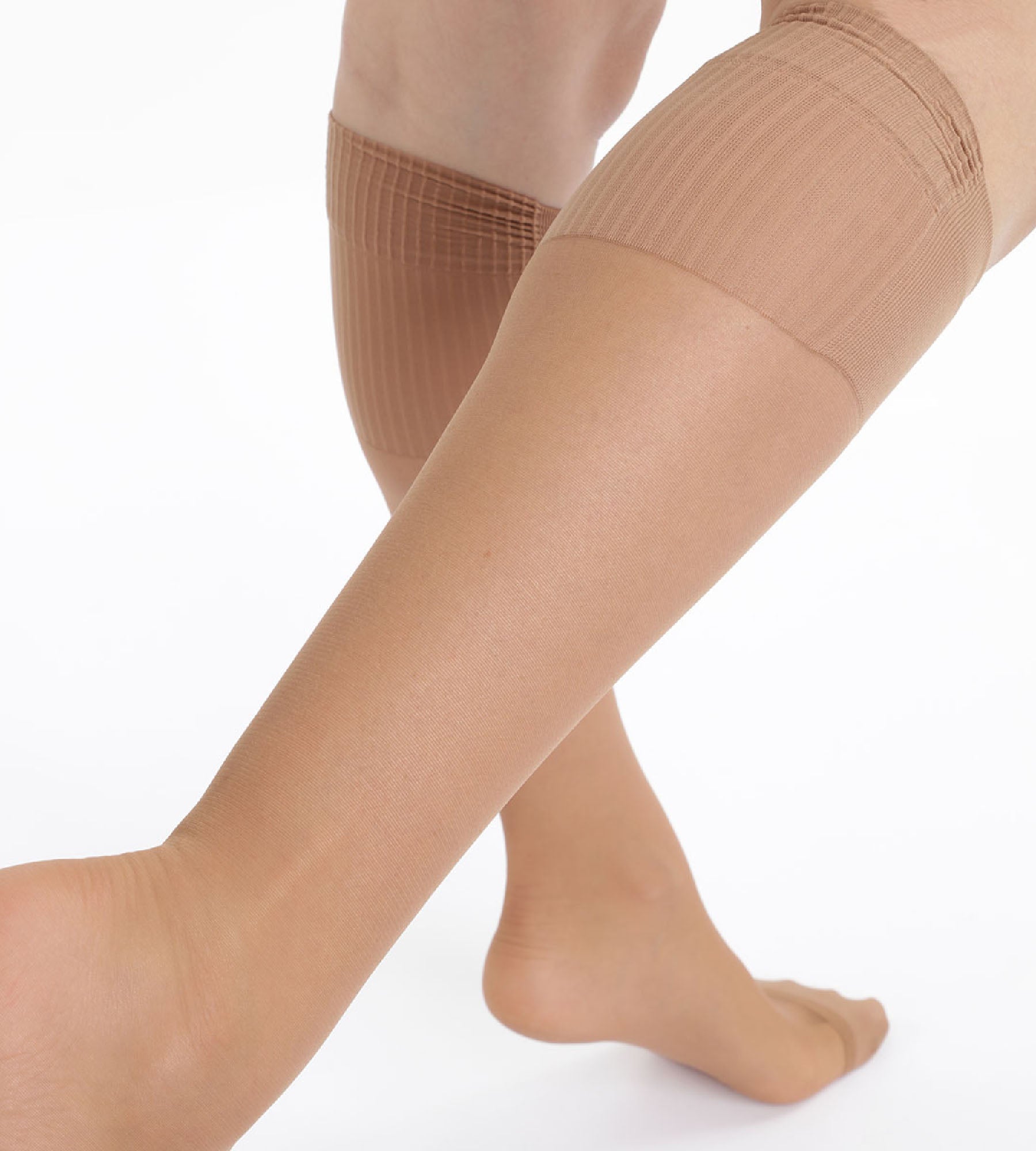 2 Pairs of Absolute Flex 20D Cinnamon Sheer Tights - Ultra Comfortable & Stretchy for Everyday Wear, Work, or Special Occasions