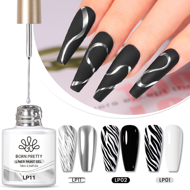 10ml Liner Paint Gel - Long Lasting Waterproof Eyeliner for Precise Lines - Perfect for Makeup Artists & Daily Use