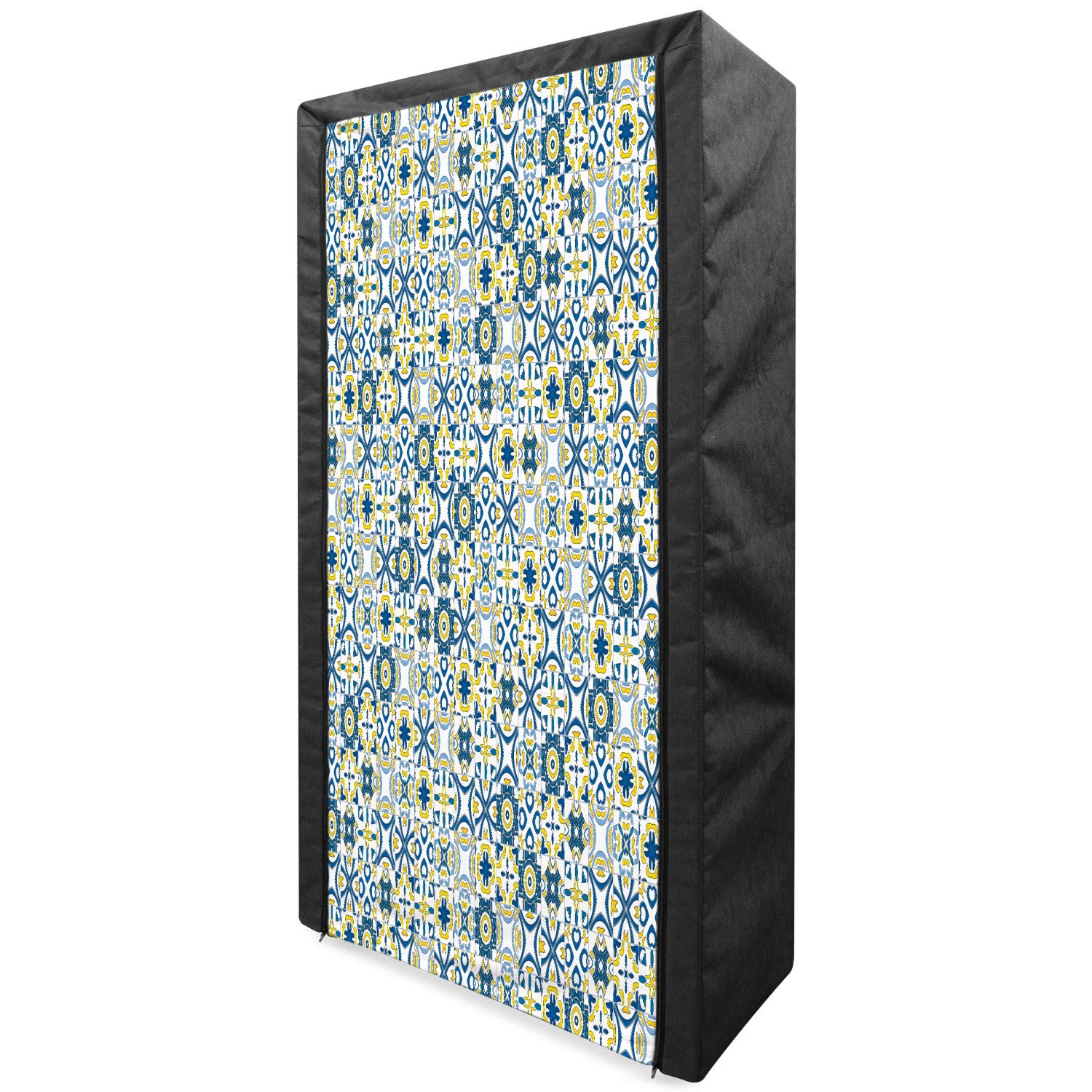 Ambesonne Ethnic Portable Fabric Wardrobe with Moroccan Mosaic Pattern | 33.5
