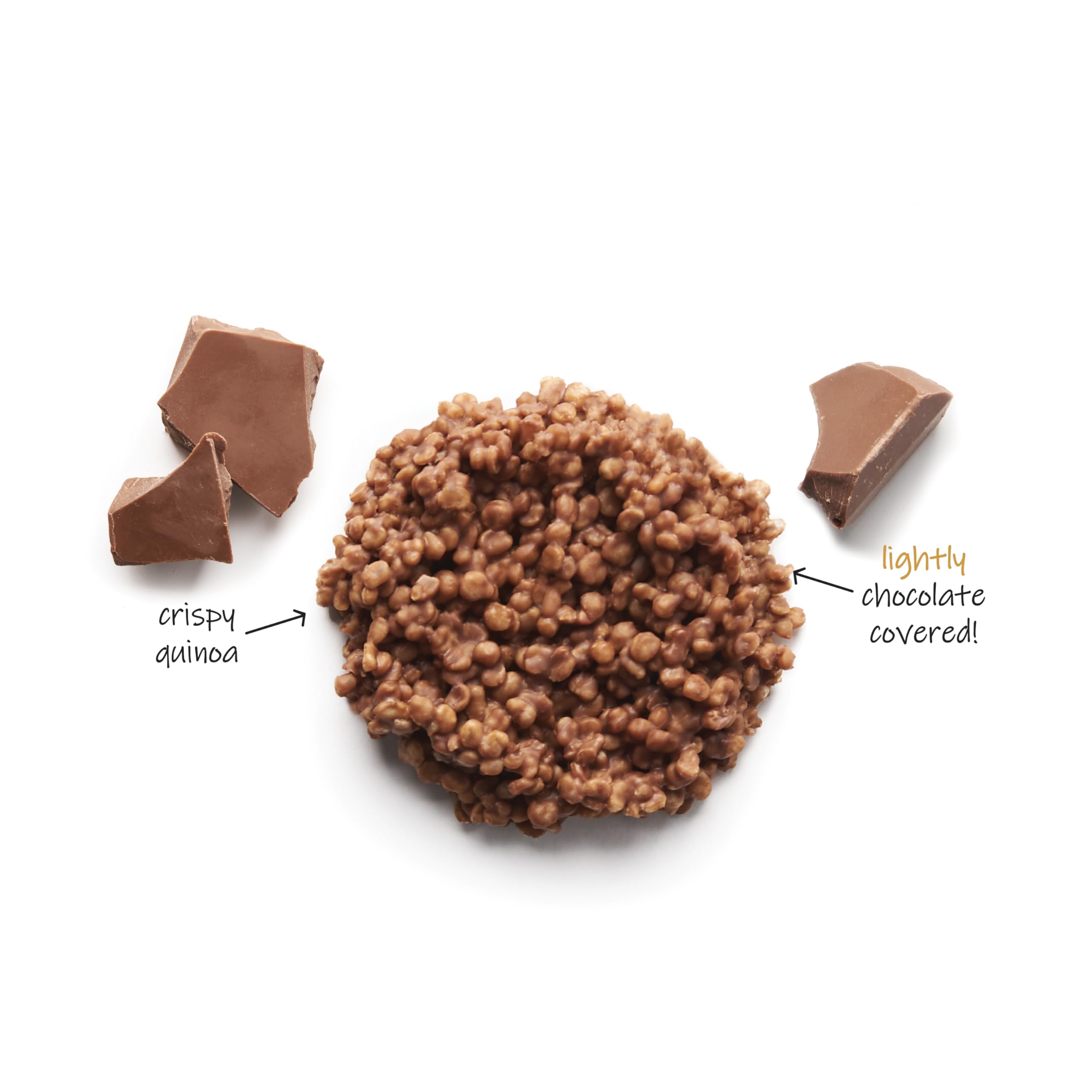 Undercover Chocolate Quinoa Crisps - Milk Chocolate | 7-Pack of 3oz Mini Crisps | Gluten Free, Nut-Free, Allergen Friendly, Kosher Snacks | Perfect for School Lunches, Office Snacks & Healthy Treats