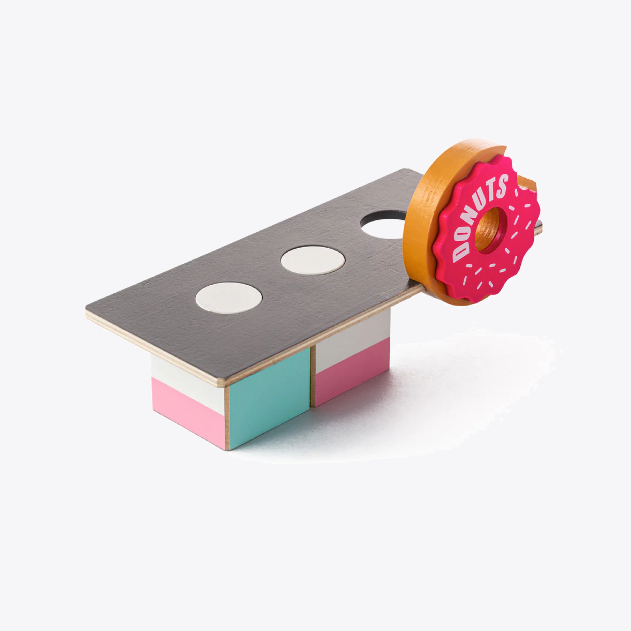 CLB Donut Food Shack Block Set - Fun Pretend Play Toy for Kids, Perfect for Imaginative Play & Learning | Great for Birthday Gifts & Classroom Activities